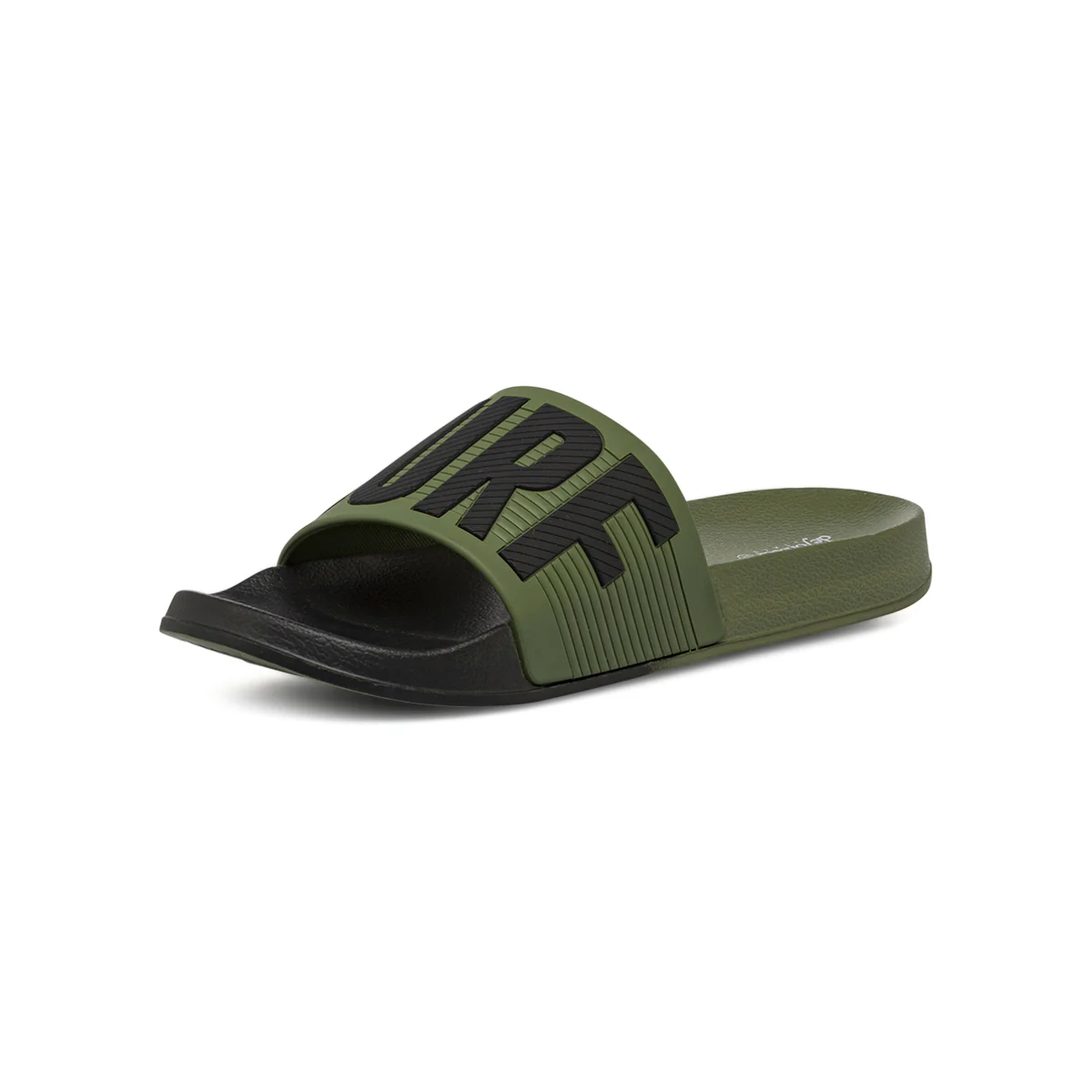 Ciabatte a fascia da Uomo verdi e nere con scritta SURF De Fonseca - Image 3