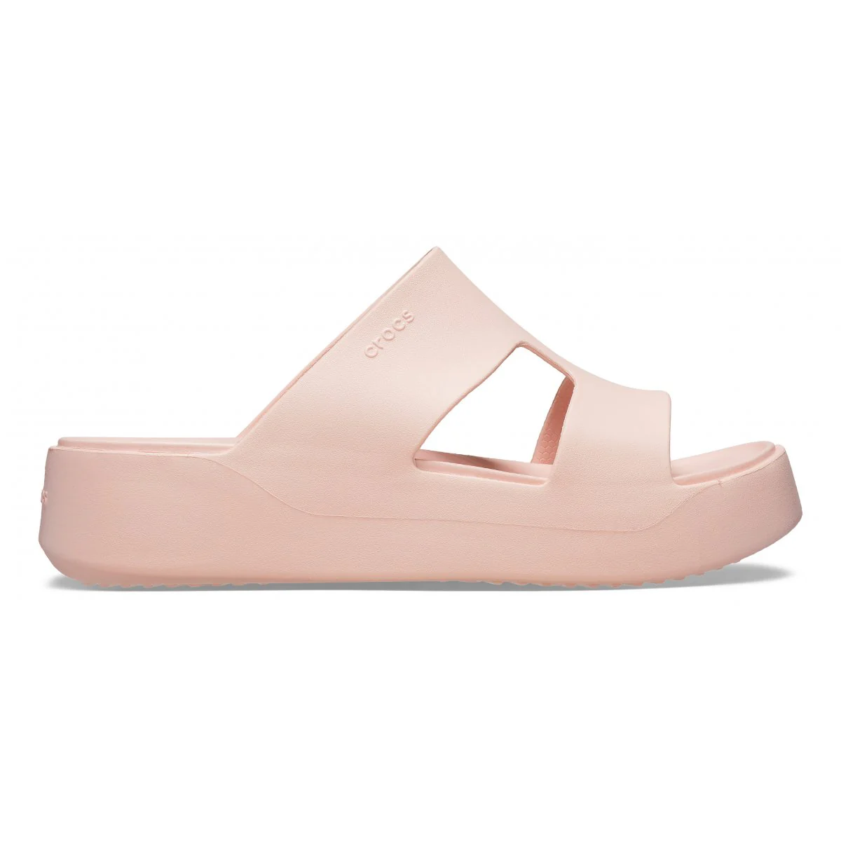 Ciabatte a fascia Rosa da Donna con suola platform cut-out Crocs