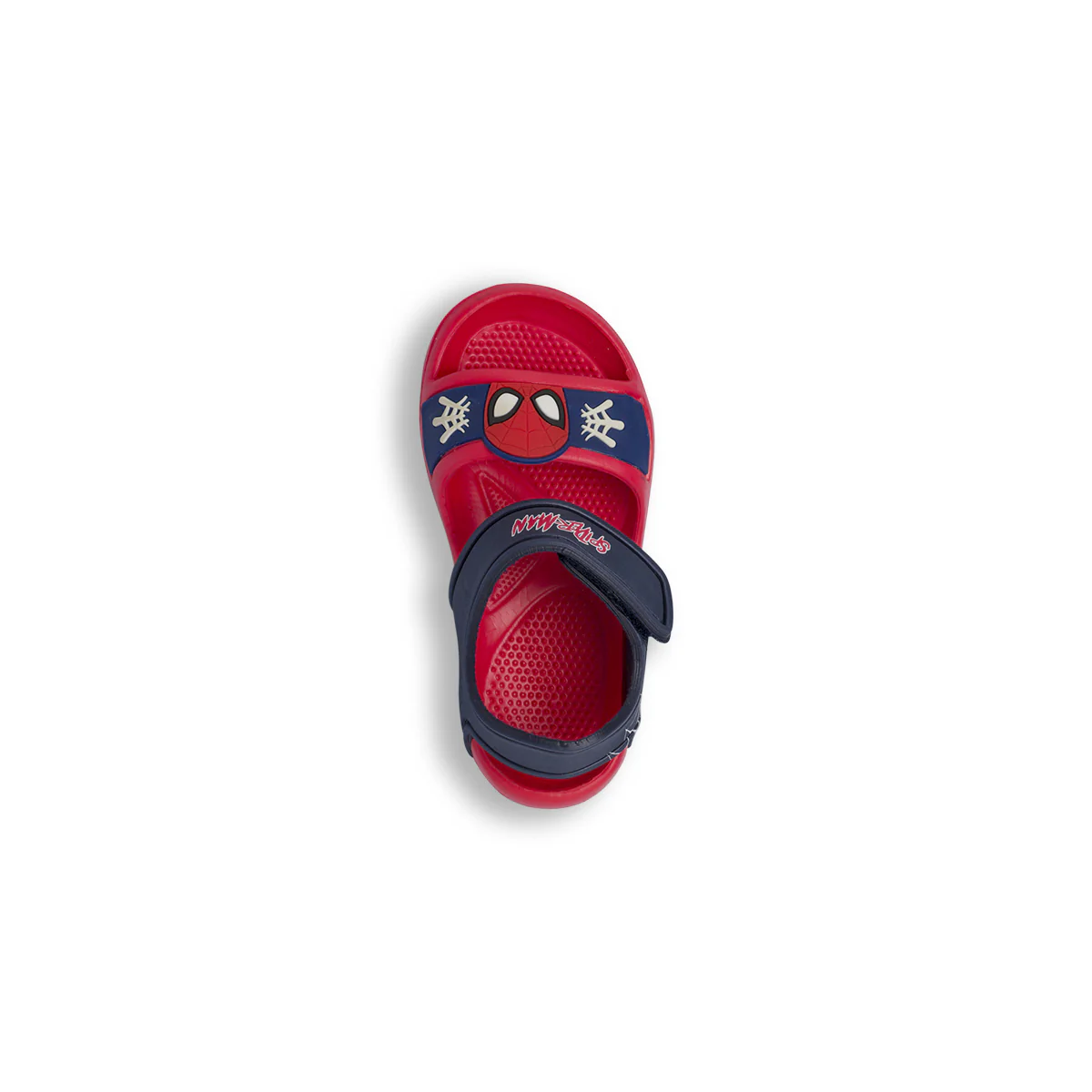 Ciabatte a fascia rosse da Bambino con cinturino e grafica Spiderman - Image 6