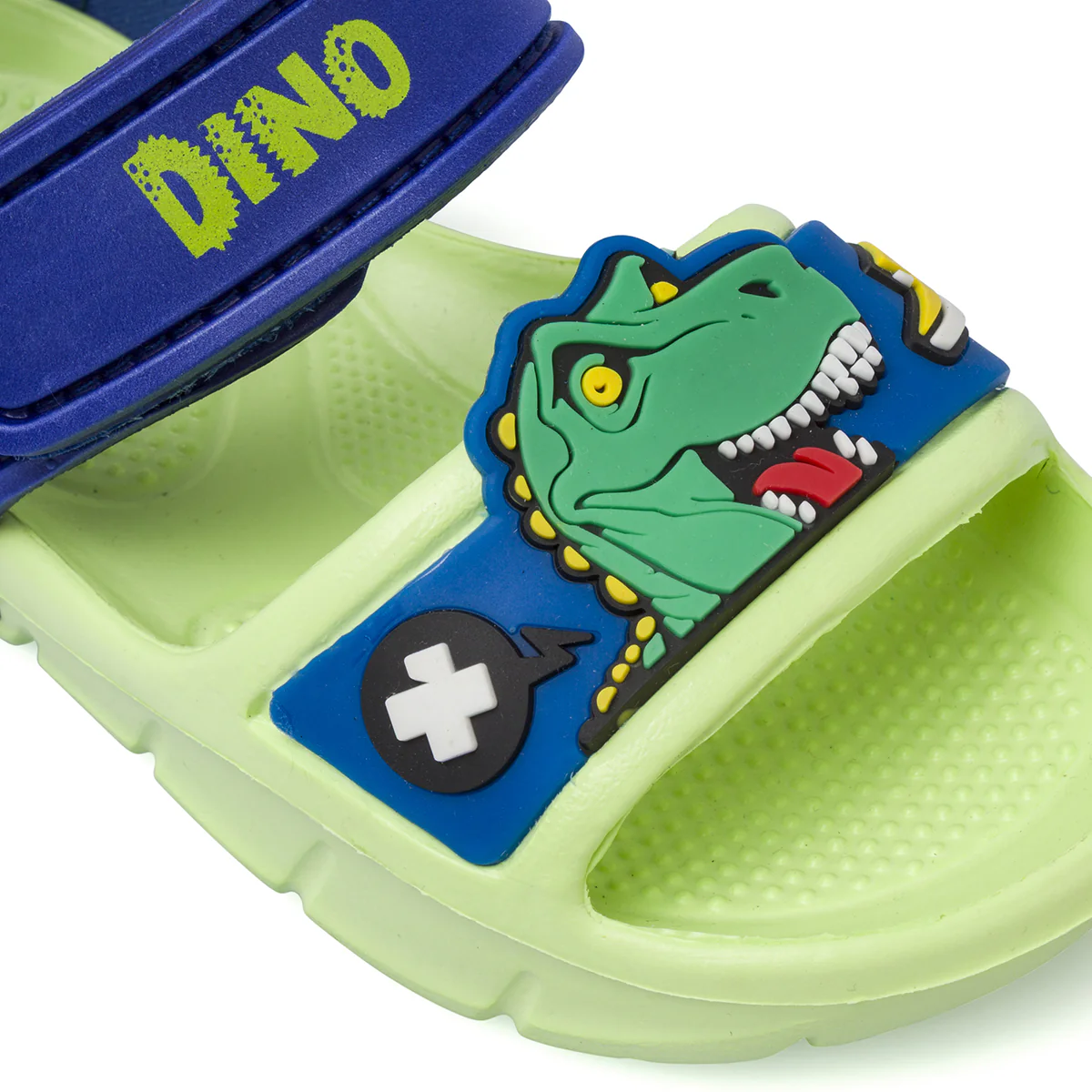 Ciabatte a fascia verdi da Bambino con stampa dinosauro Dinosauri - Image 5