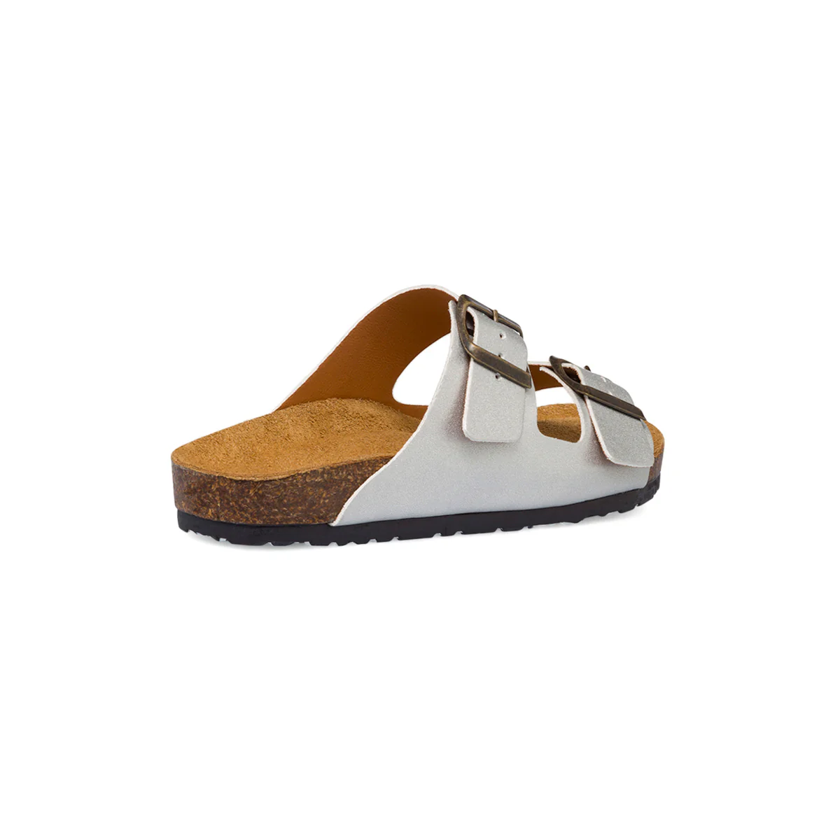 Ciabatte argento da donna con fibbie in metallo Italia Trend Sabina - Image 3