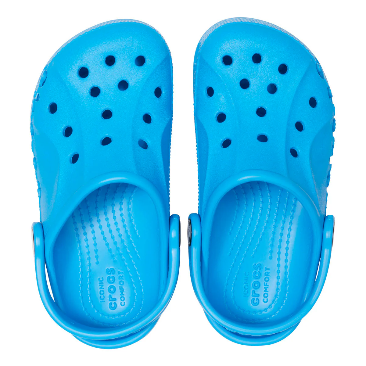Ciabatte azzurre da Bambino con cinturino e suola antiscivolo Crocs - Image 2
