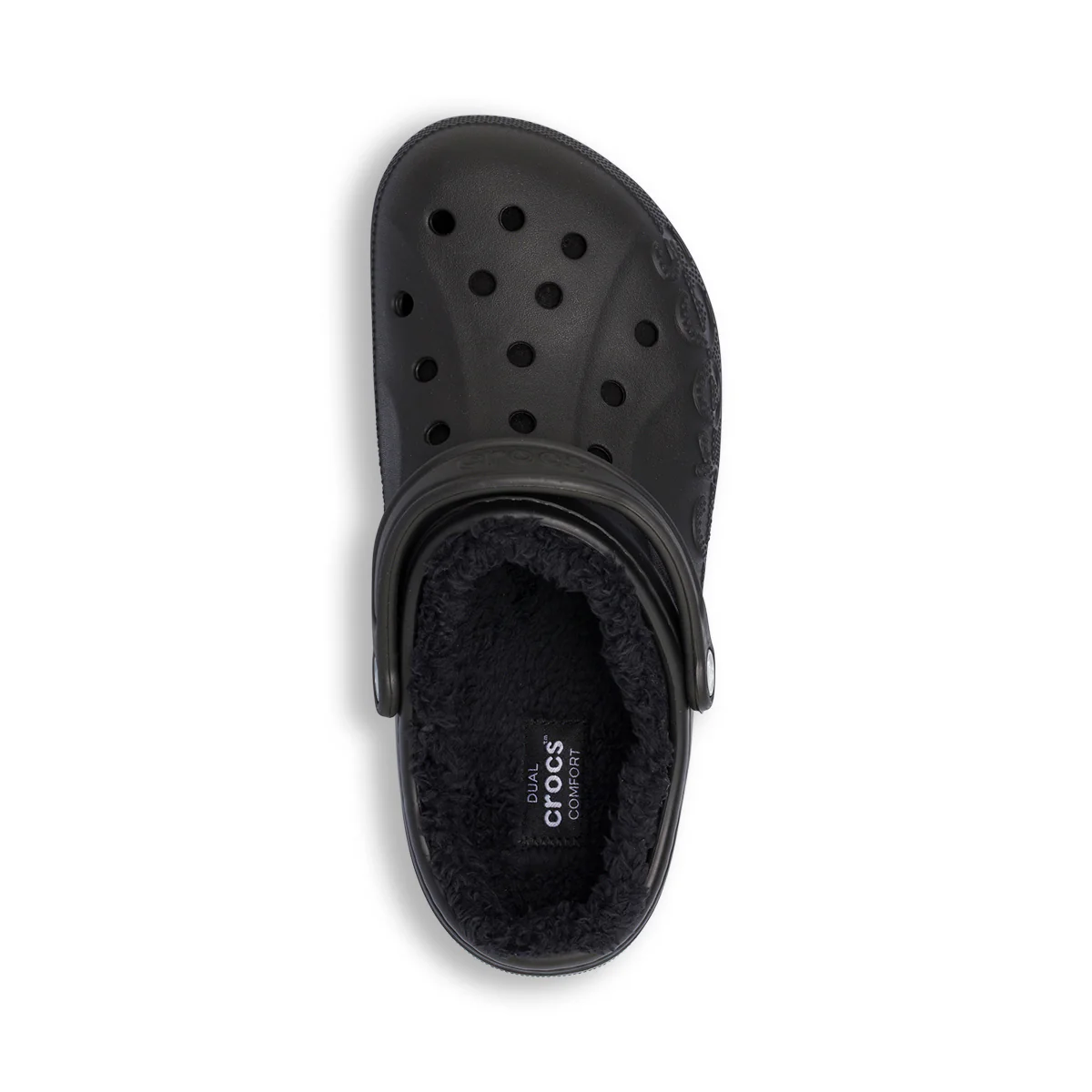 Ciabatte Baya Lined Clog Unisex nere con interno in pelliccia sintetica Crocs - Image 5