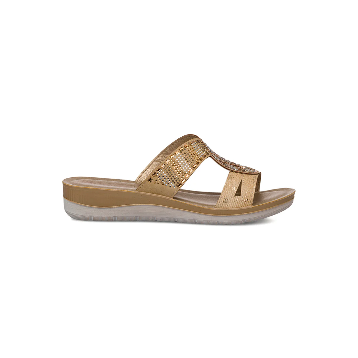 Ciabatte Beige da Donna con con dettaglio strass Inblu
