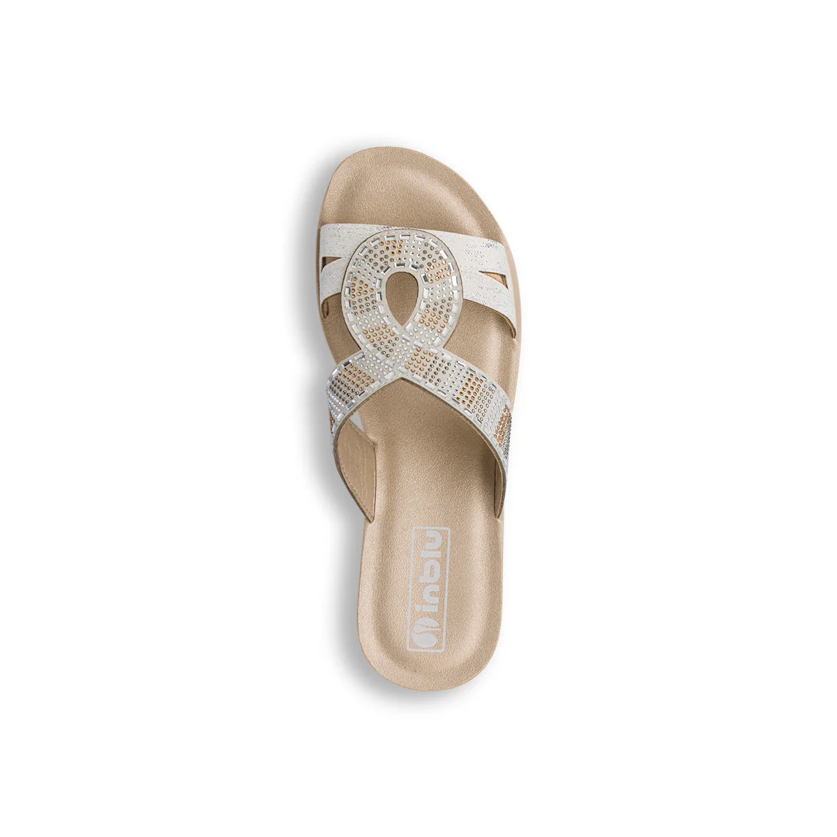 Ciabatte bianche da Donna con decorazione strass Inblu - Image 5