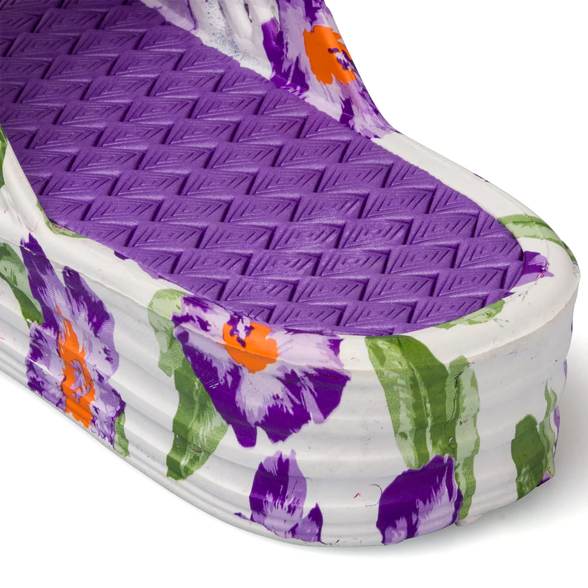 Ciabatte bianche da donna con stampa floreale Jog - Image 6