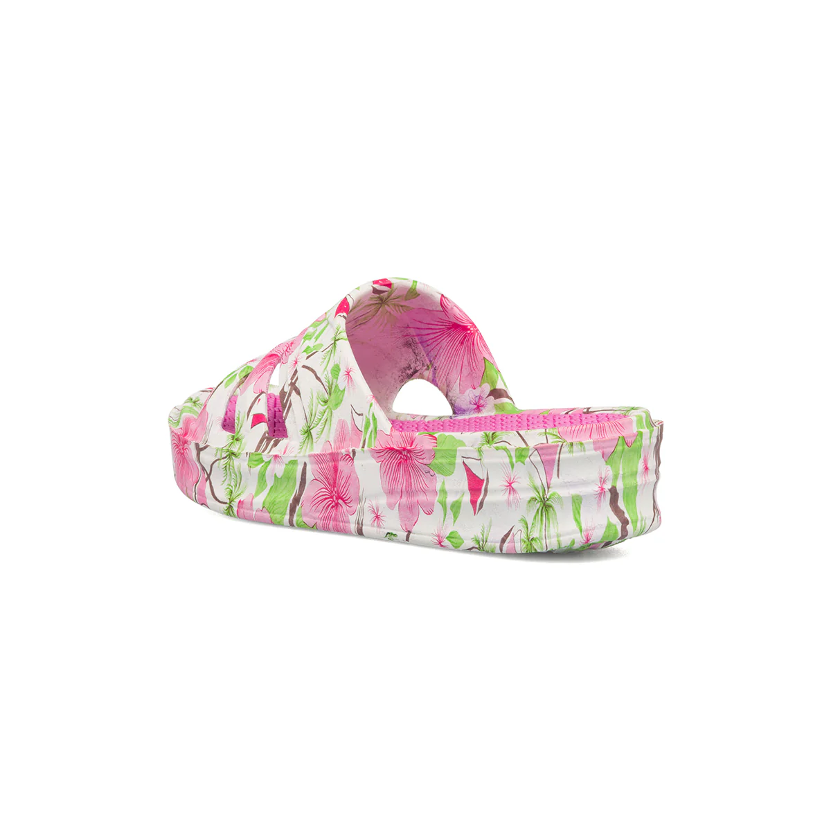 Ciabatte bianche da donna con stampa floreale Jog - Image 3