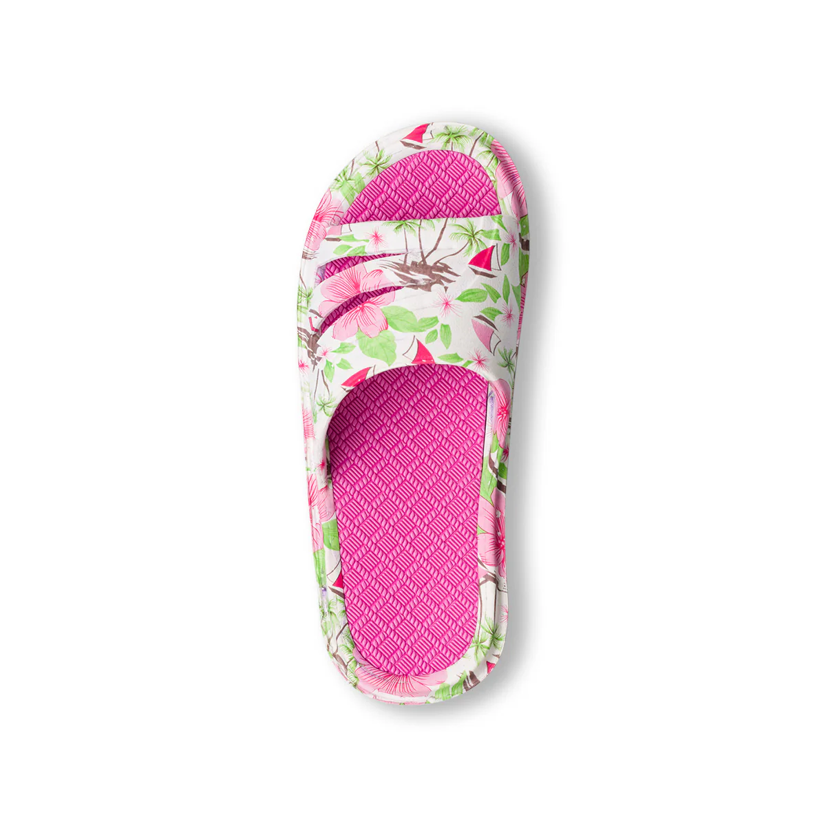 Ciabatte bianche da donna con stampa floreale Jog - Image 7