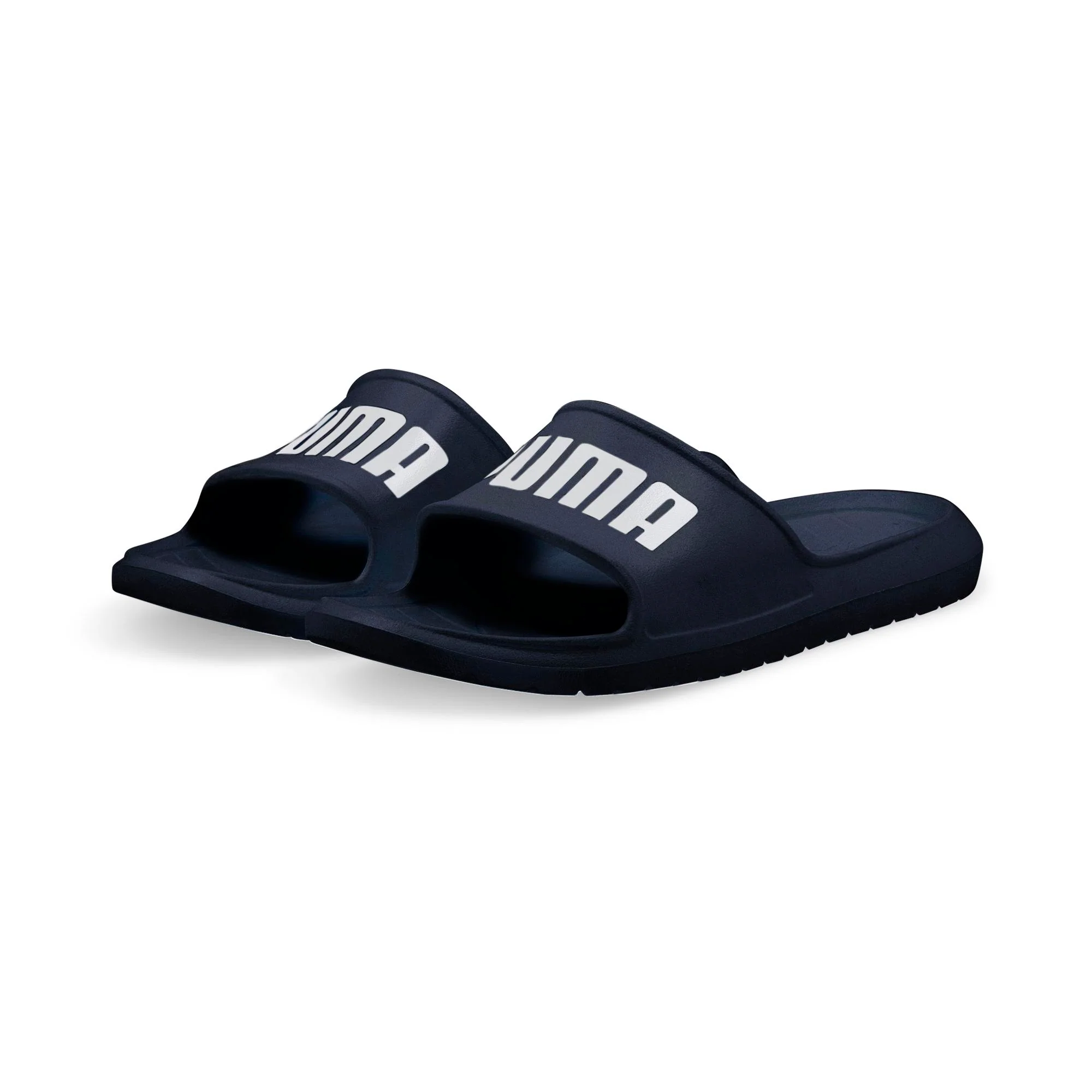 Ciabatte blu a fascia singola e con logo Puma Divecat V2 Lite