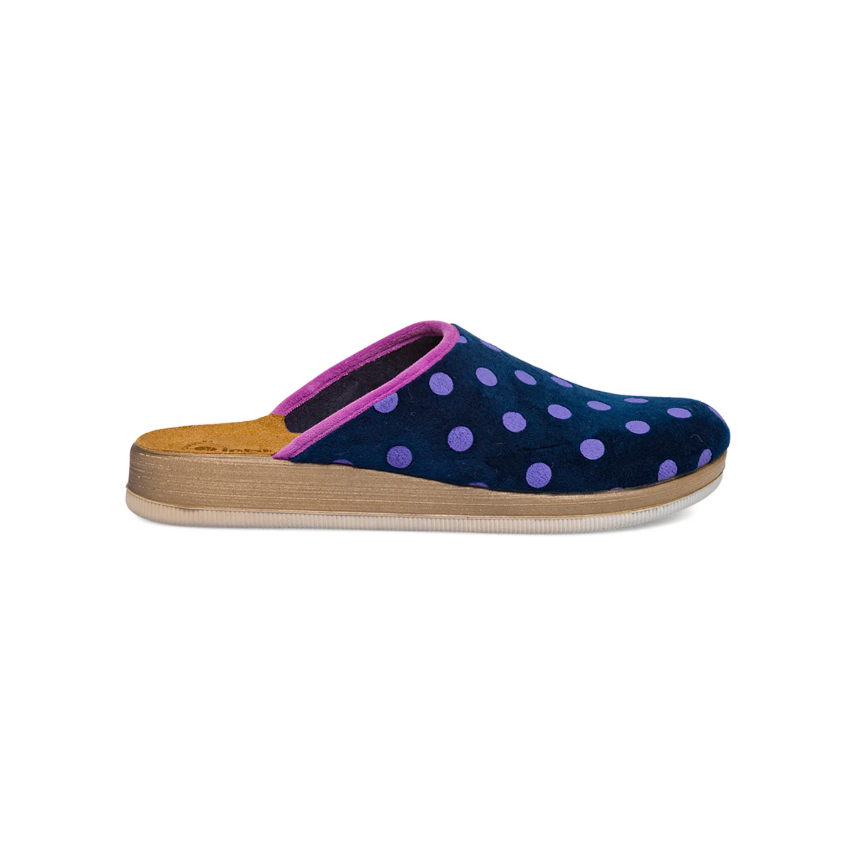 Pantofole blu da Donna Inblu con pois - Image 2