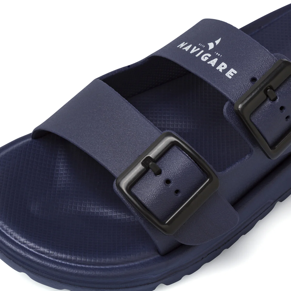 Ciabatte blu da Uomo con doppie fibbie regolabili e logo Navigare - Image 5