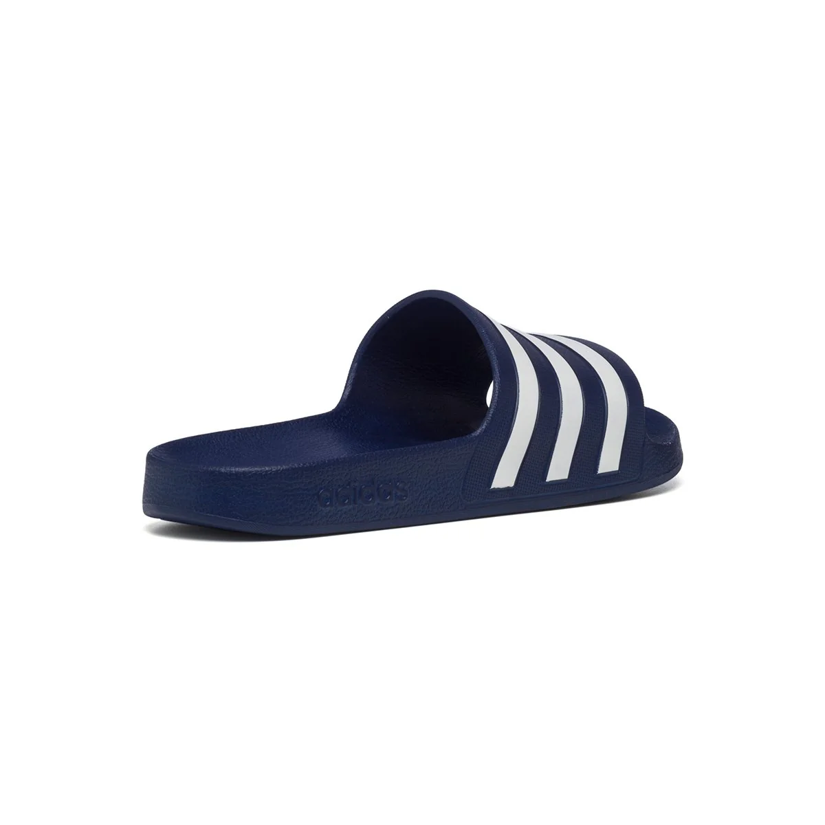 Ciabatte blu in gomma con logo a contrasto adidas Adilette Aqua - Image 3