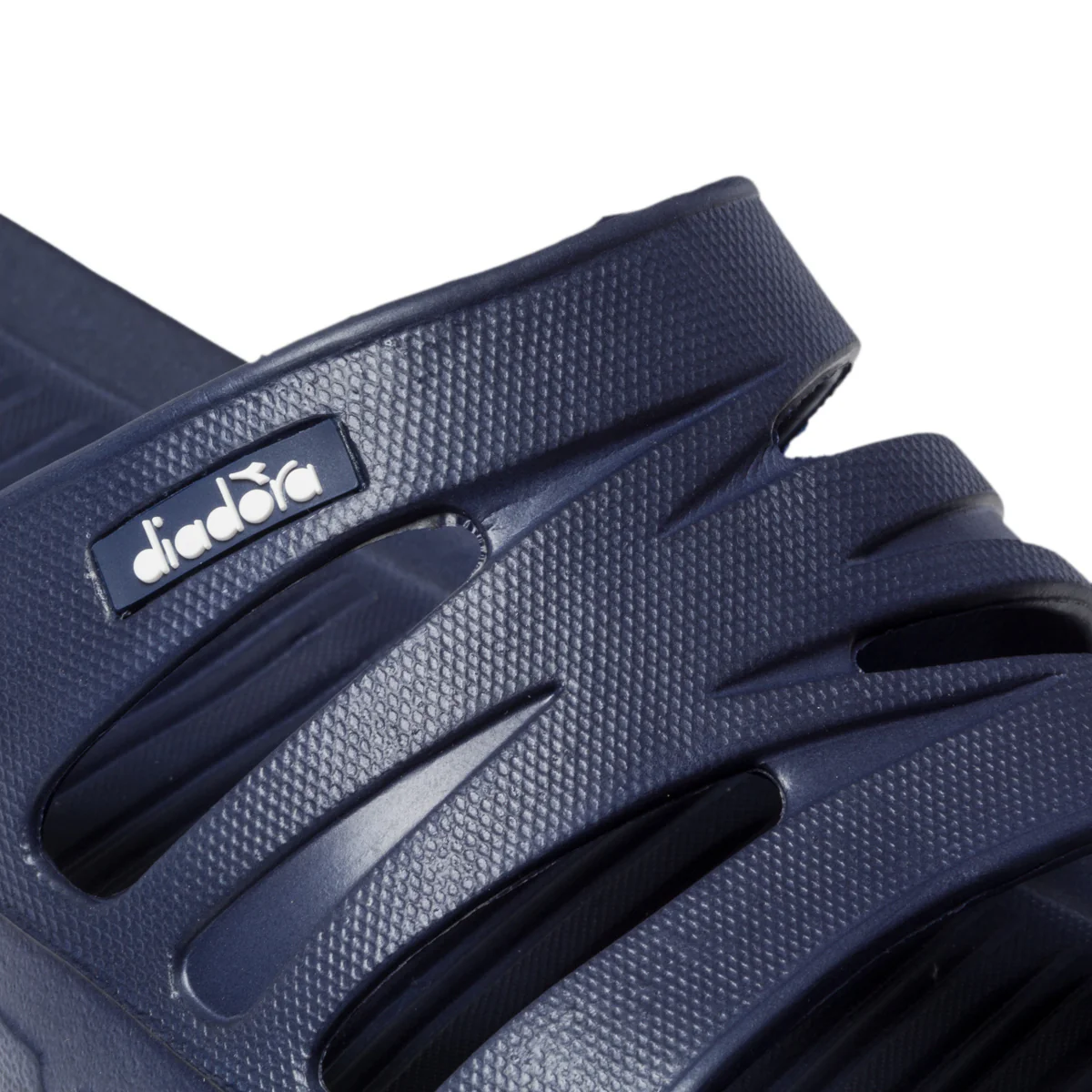 Ciabatte blu in gomma con patch logo Diadora - Image 6