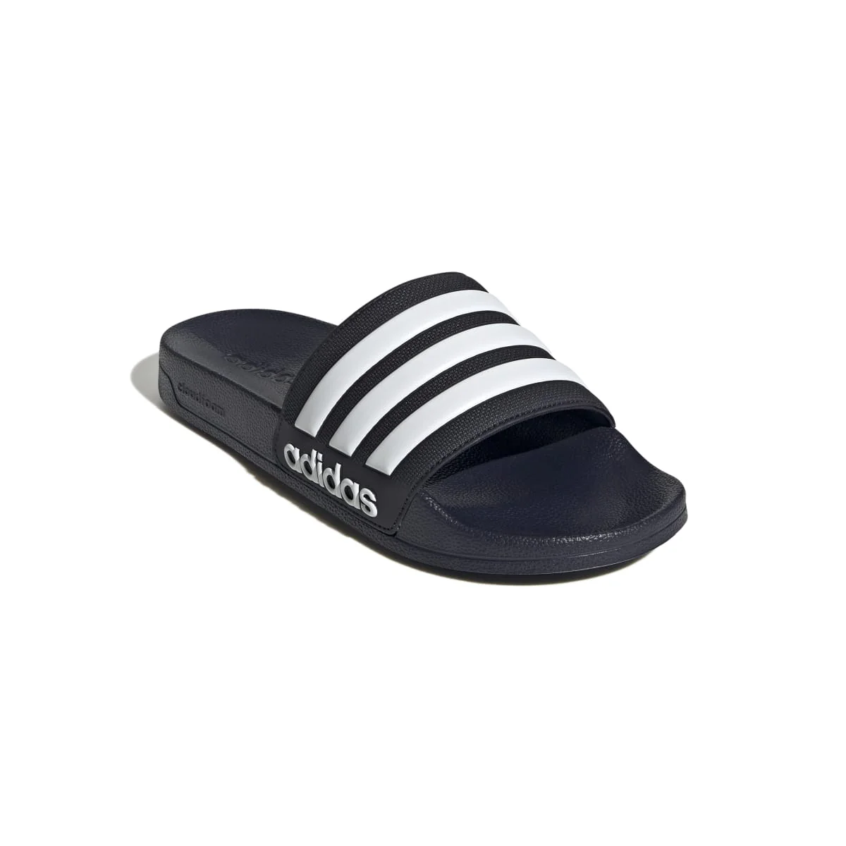 Ciabatte blu in gomma con strisce a contrasto adidas Adilette Shower - Image 5
