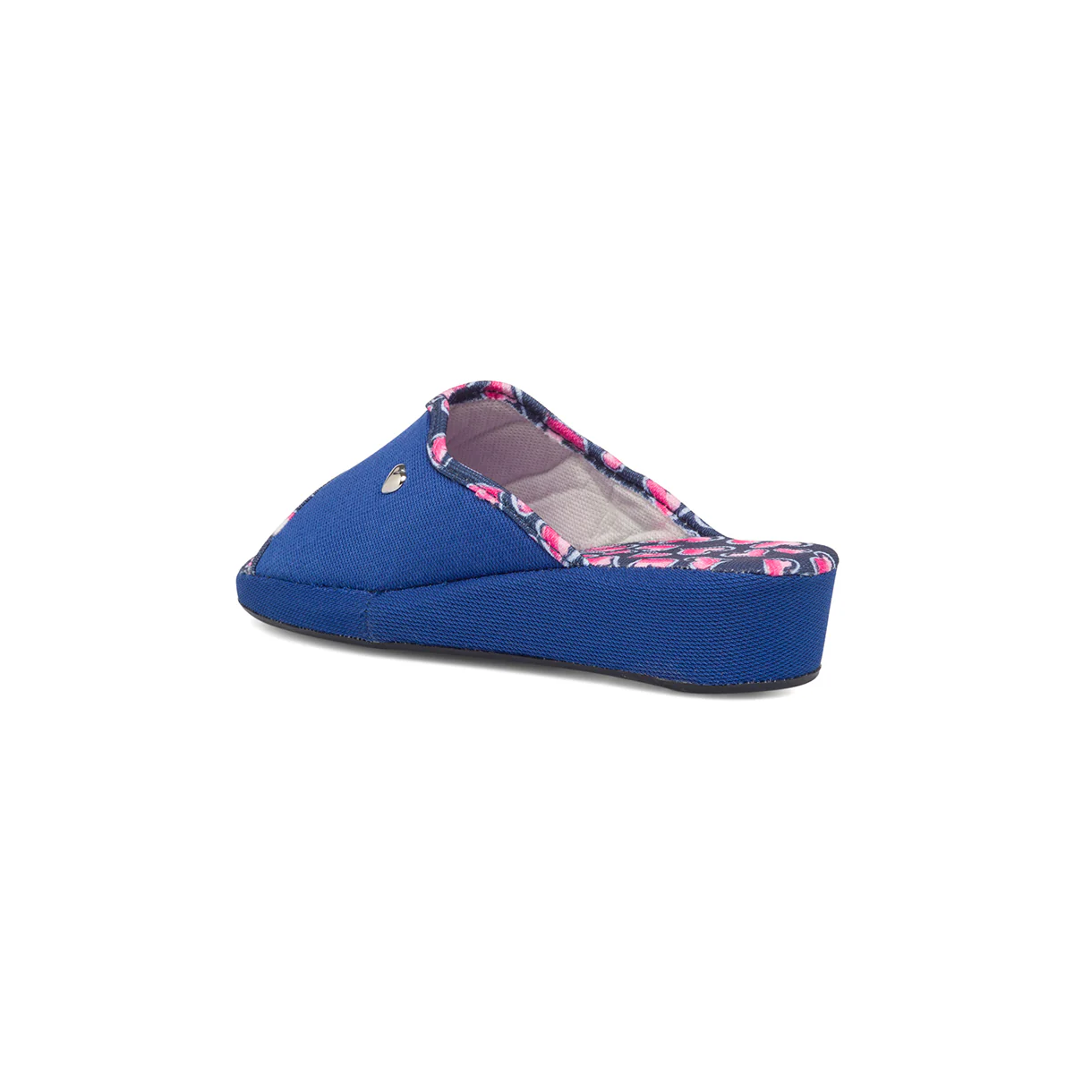 Ciabatte blu in tessuto da donna Rosagialla - Image 3