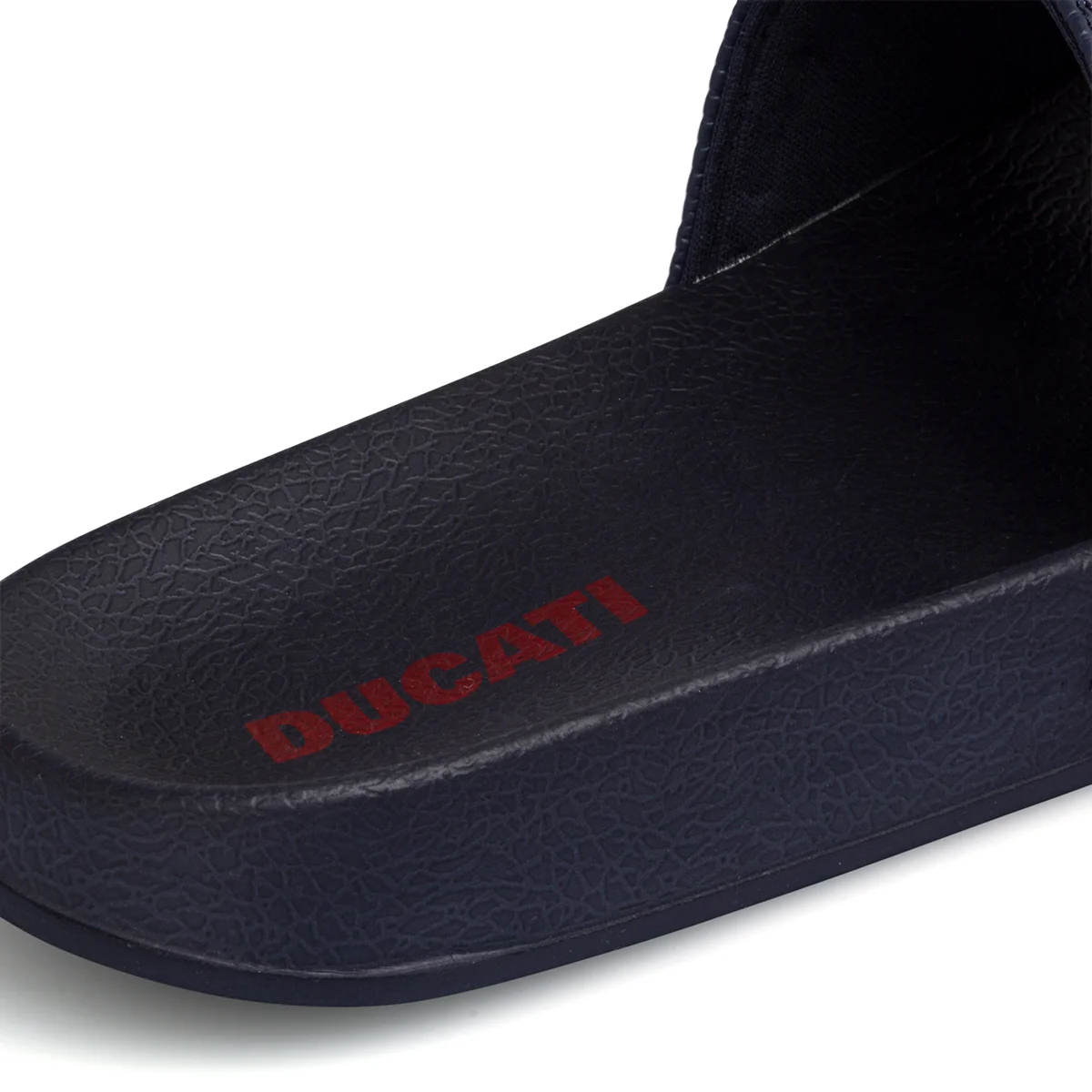 Ciabatte blu navy da uomo con logo Ducati - Image 8