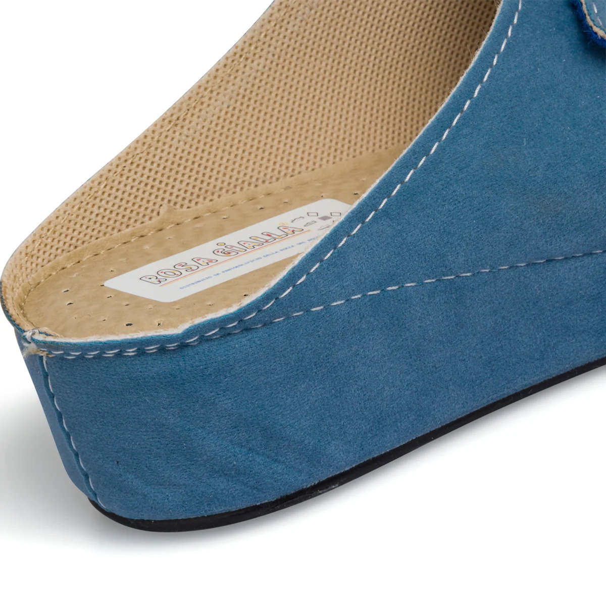 Ciabatte comfort azzurre con doppia fascia da donna Rosagialla - Image 6