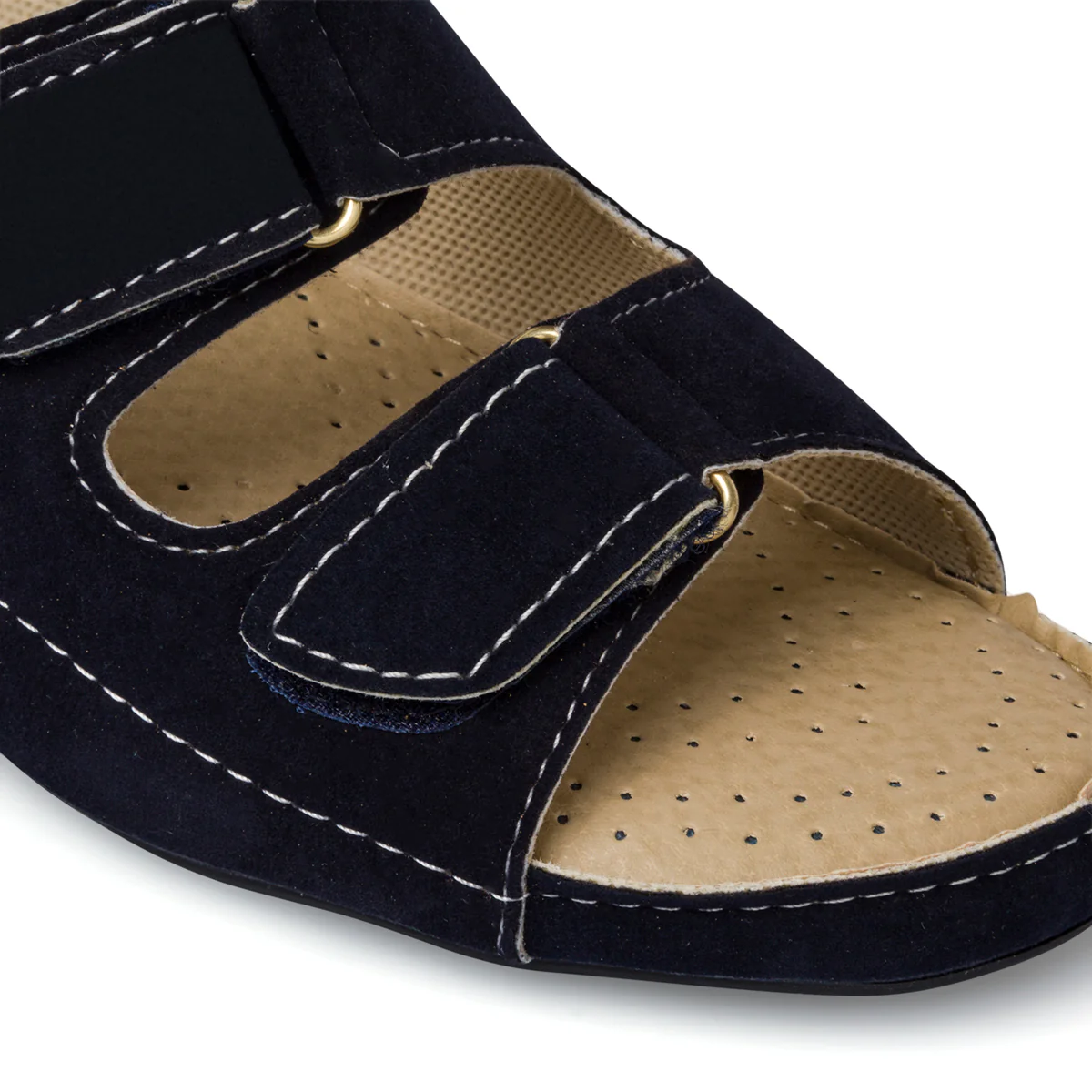 Ciabatte comfort blu con doppia fascia da donna Rosagialla - Image 5