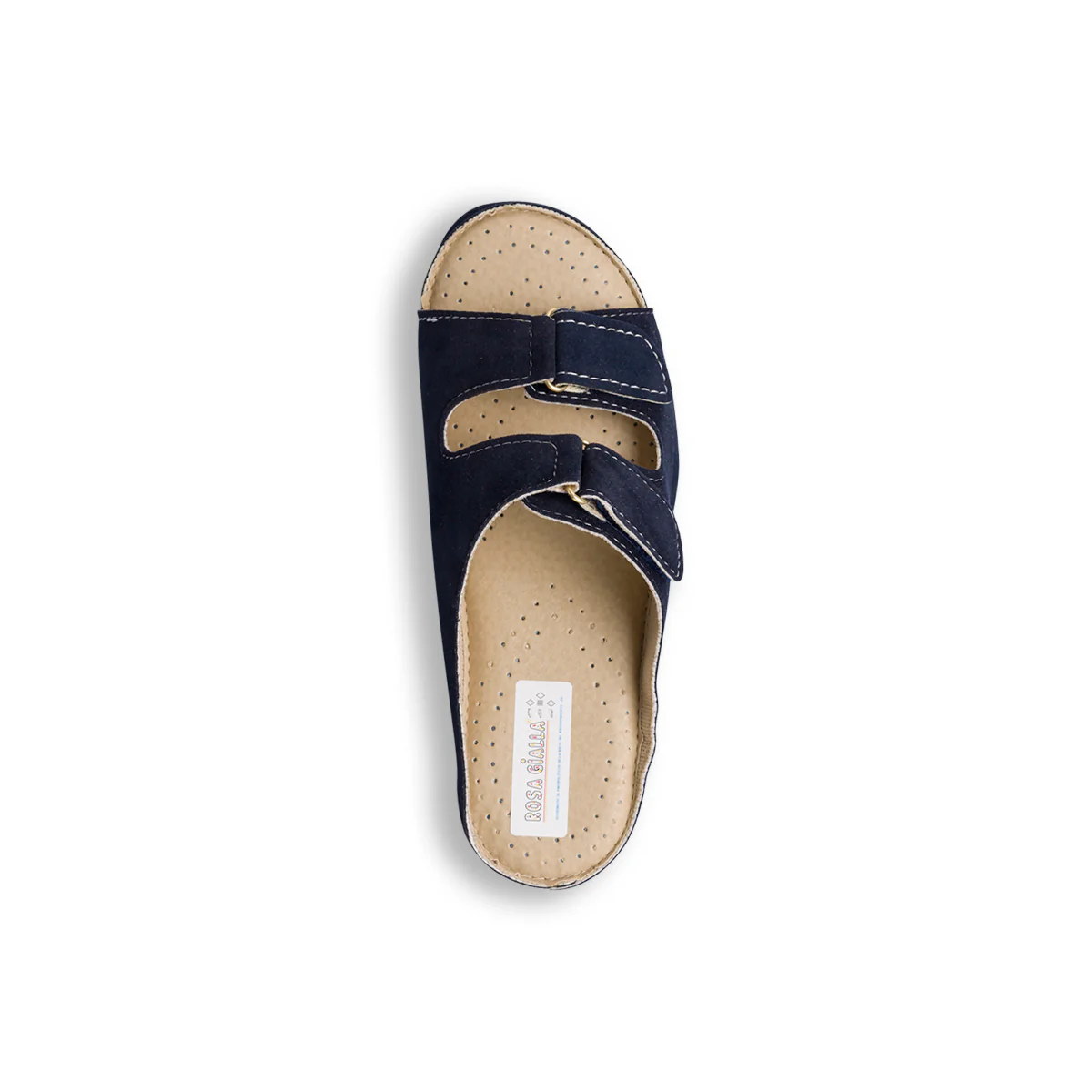Ciabatte comfort blu con doppia fascia da donna Rosagialla - Image 7