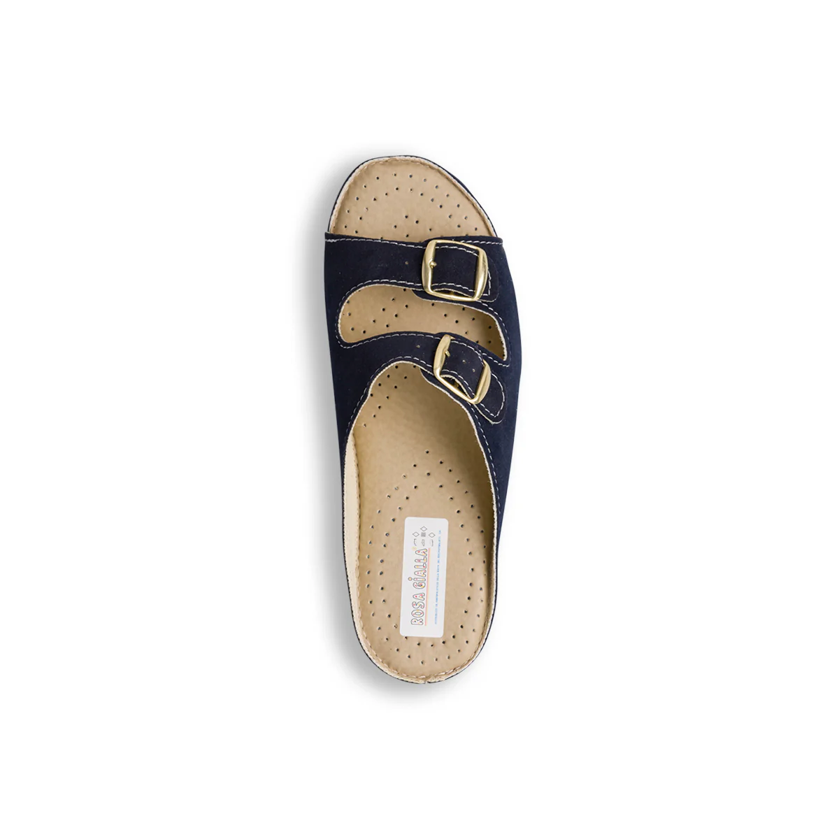 Ciabatte comfort blu con doppia fascia da donna Rosagialla - Image 7