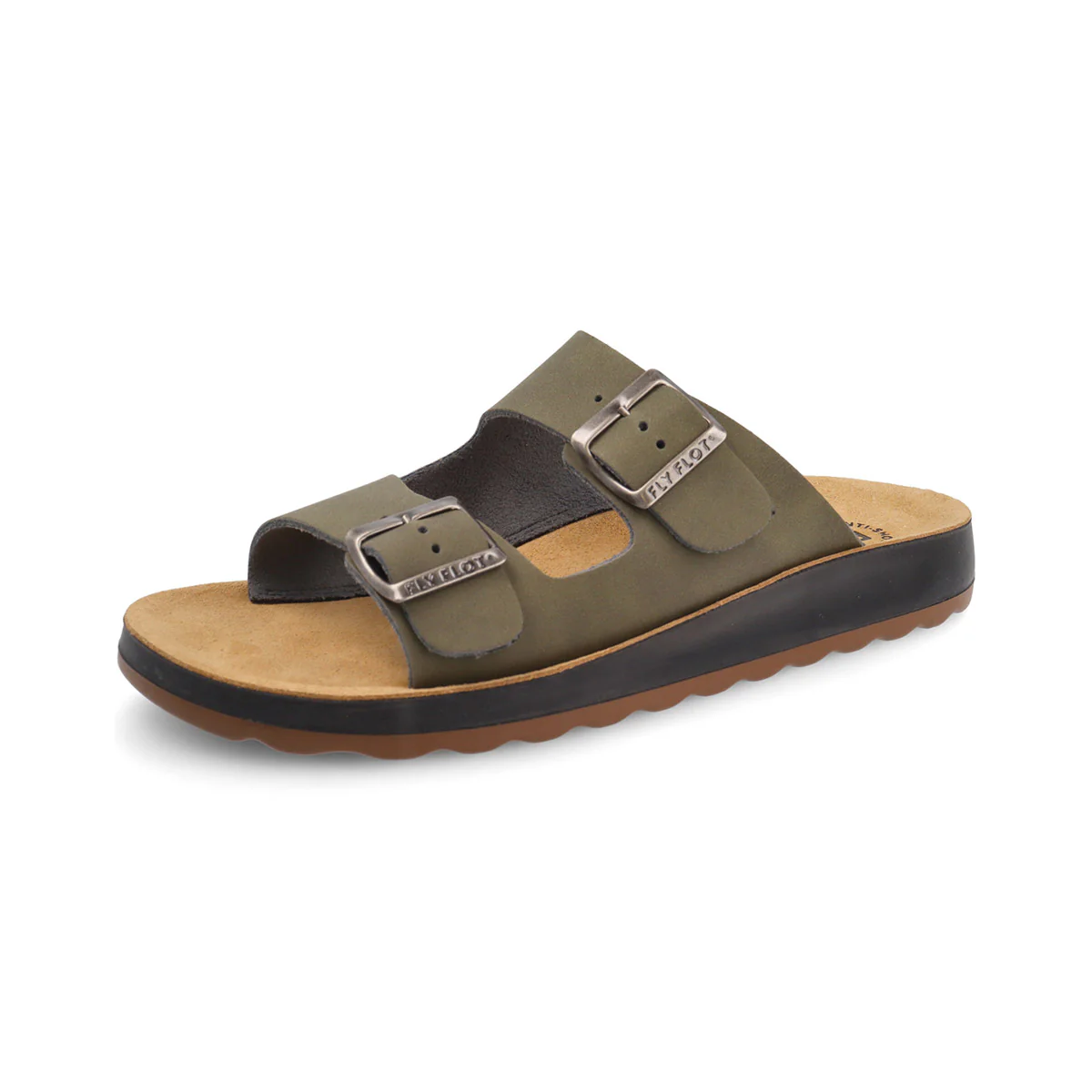 Ciabatte con doppia fascia verde da Uomo Fly Flot - Image 2
