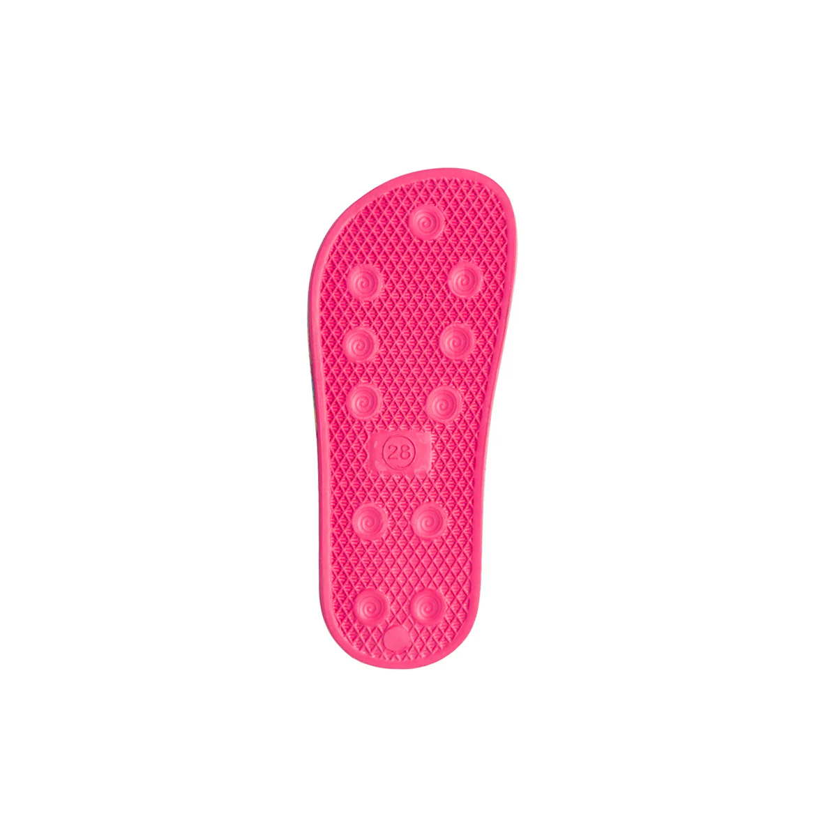 Ciabatte da bambina fascia singola fucsia con logo frontale Barbie - Image 5