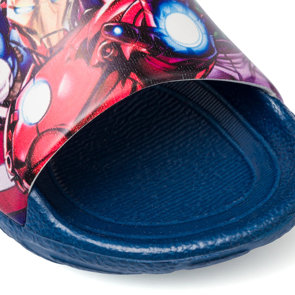 Ciabatte da bambino blu fascia singola e stampa Avengers - Image 6