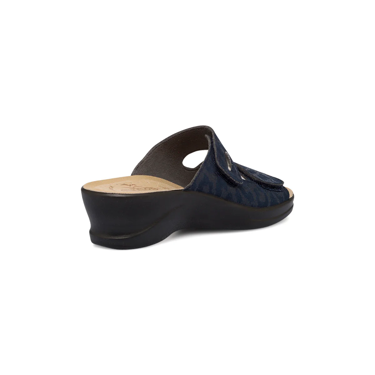 Ciabatte da donna blu con sottopiede anti-shock Fly Flot - Image 3