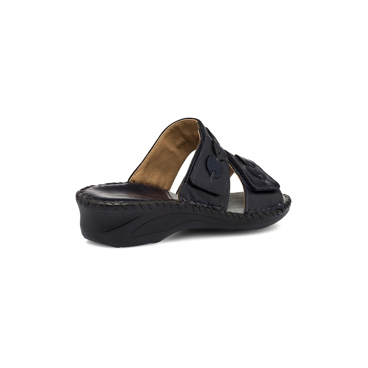 Ciabatte da donna blu con tacco StilRosa - Image 3