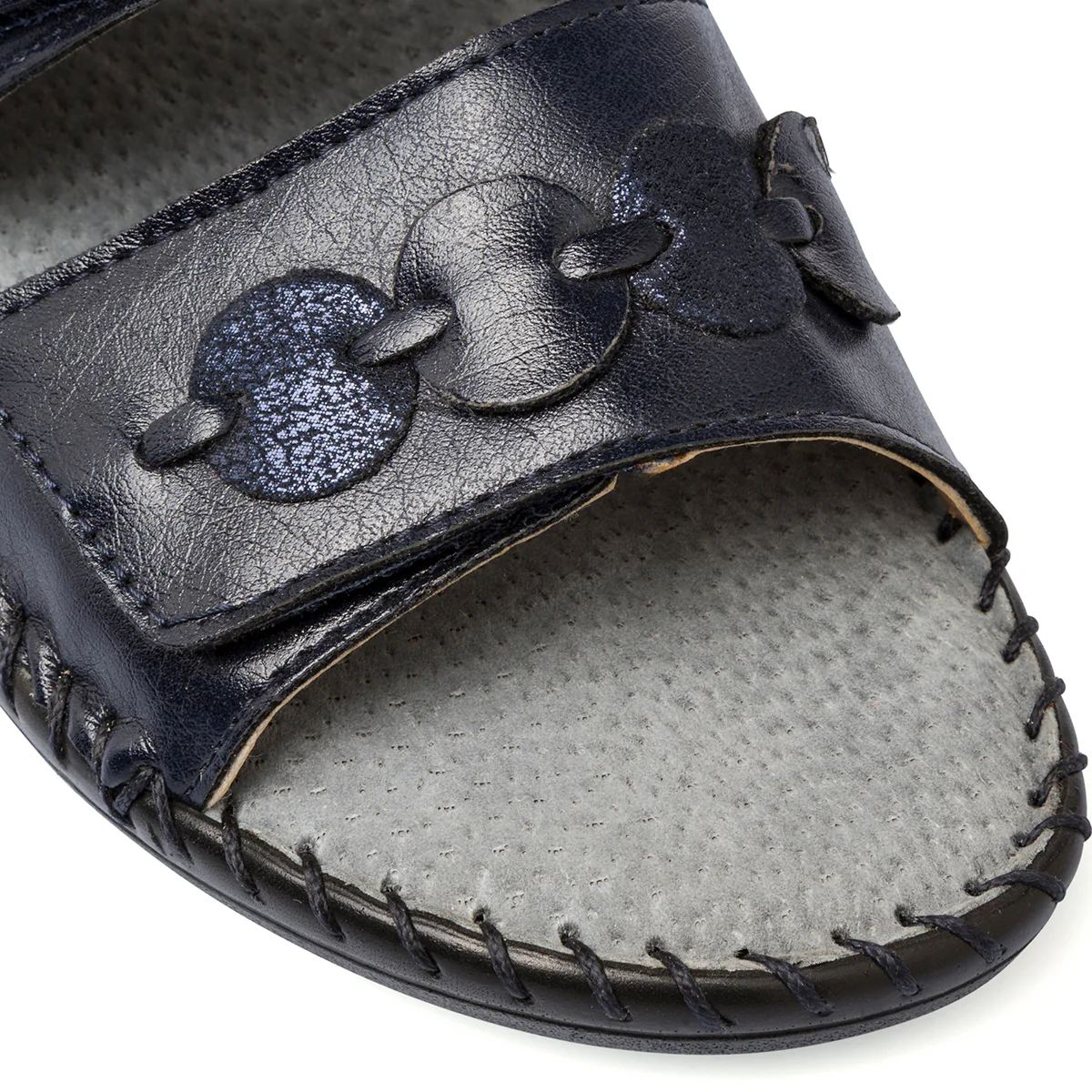 Ciabatte da donna blu con tacco StilRosa - Image 6