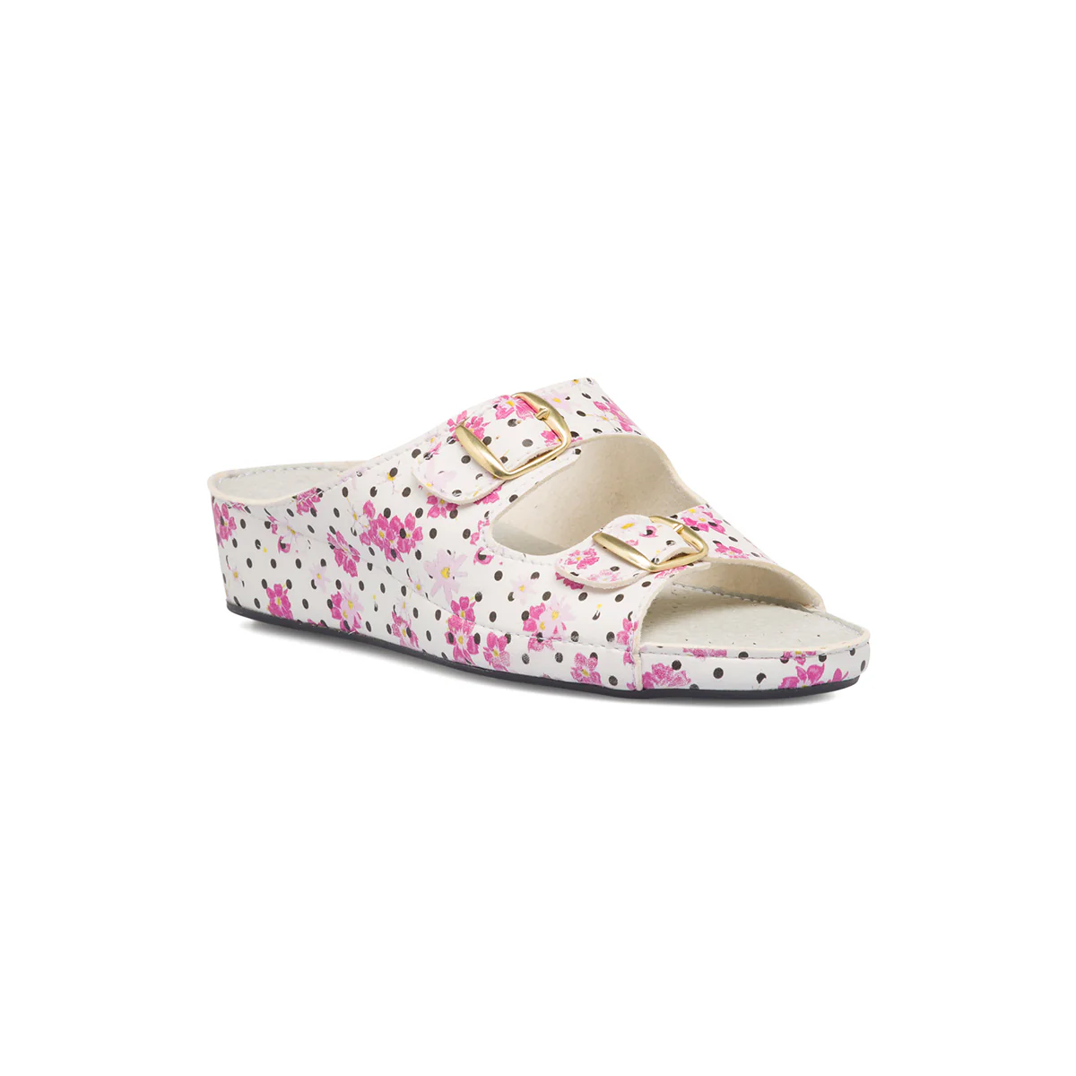 Ciabatte da donna con stampa floreale Rosagialla - Image 2