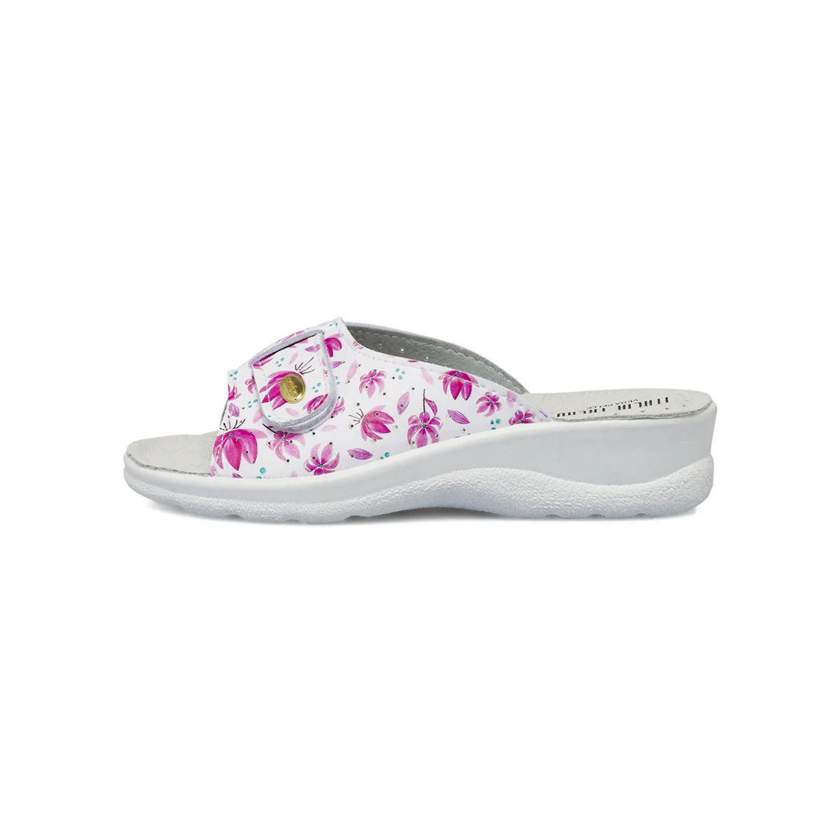 Ciabatte da Donna con strappo e sottopiede in pelle Italia Trend
