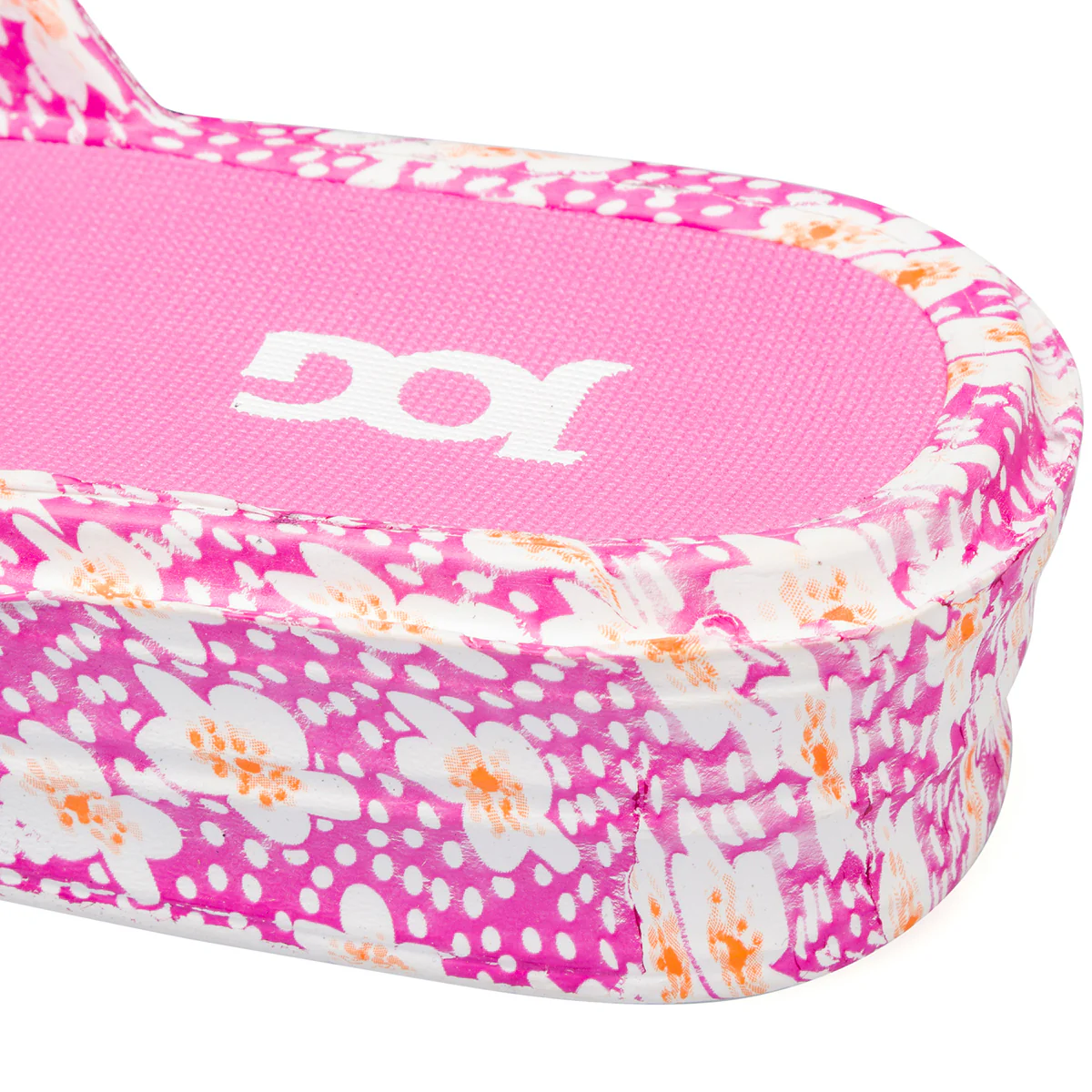 Ciabatte da donna fucsia con stampa fiori Jog - Image 7
