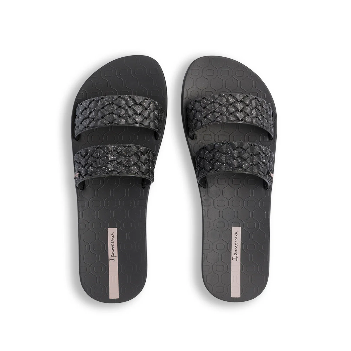 Ciabatte da donna nere con dettaglio intrecciato e glitterato Ipanema Renda II - Image 6