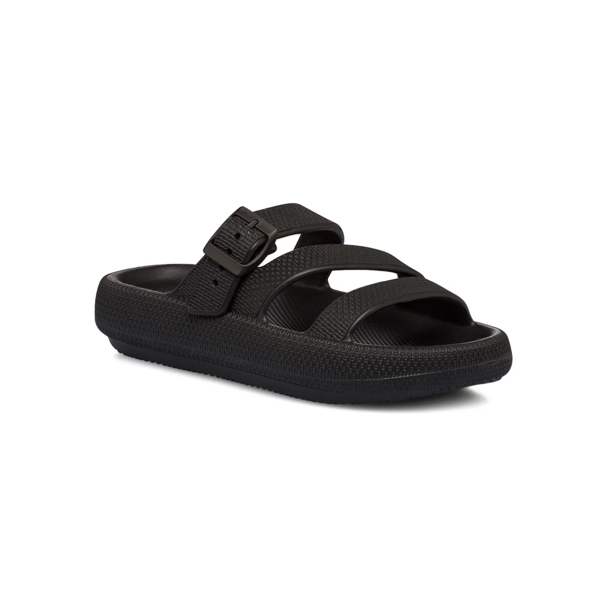 Ciabatte da donna nere con platform e cinturino Lora Ferres - Image 2