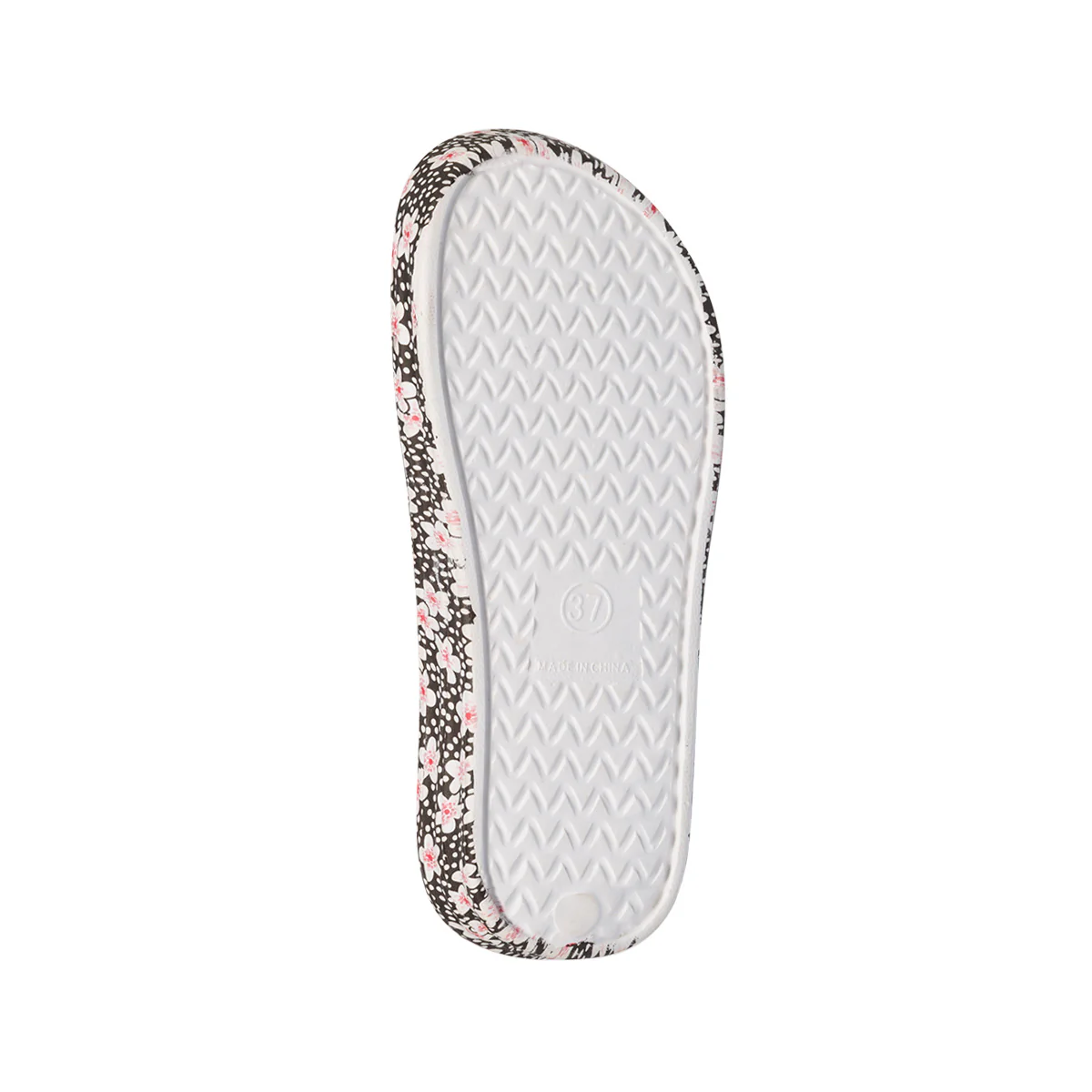 Ciabatte da donna nere con stampa fiori Jog - Image 7
