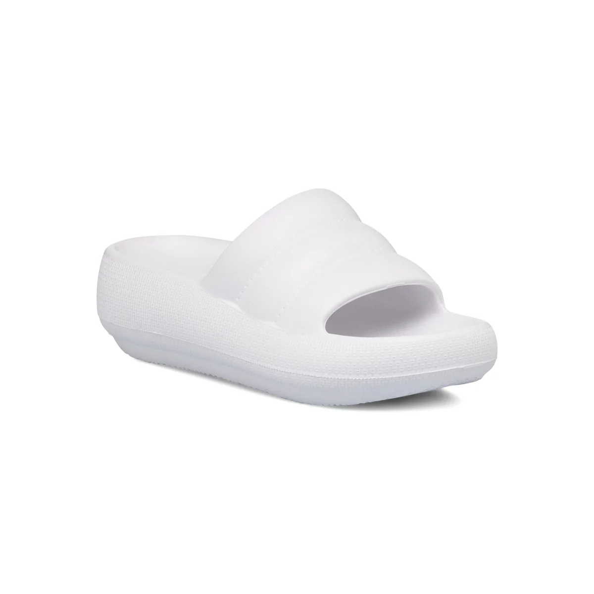 Ciabatte da donna platform 6 cm bianche Lora Ferres - Image 2