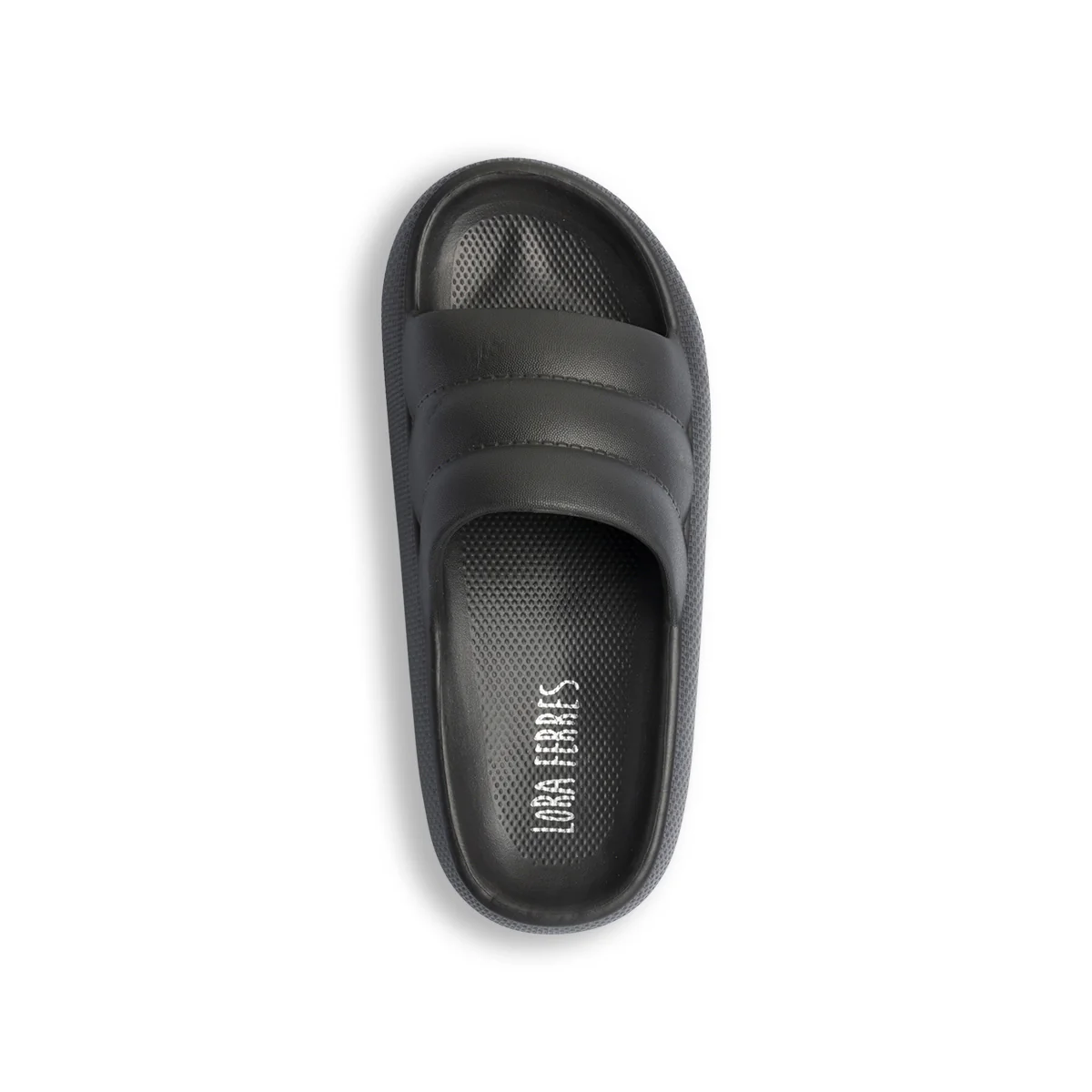 Ciabatte da donna platform 6 cm nere Lora Ferres - Image 5