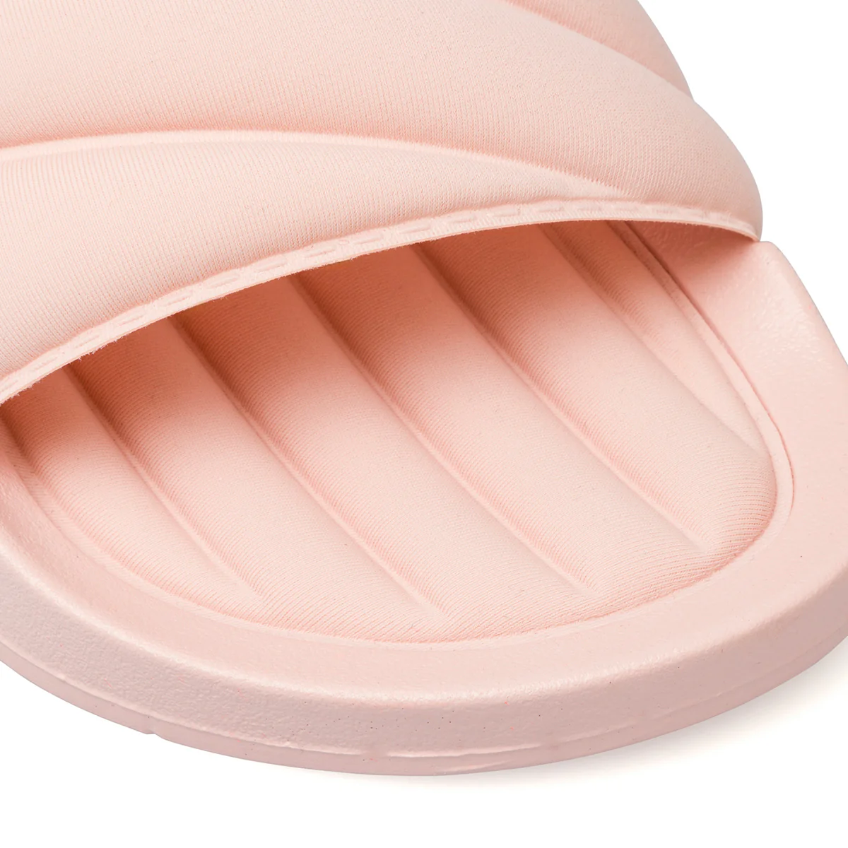 Ciabatte da donna rosa con fascia singola effetto trapuntato e platform Lora Ferres - Image 6