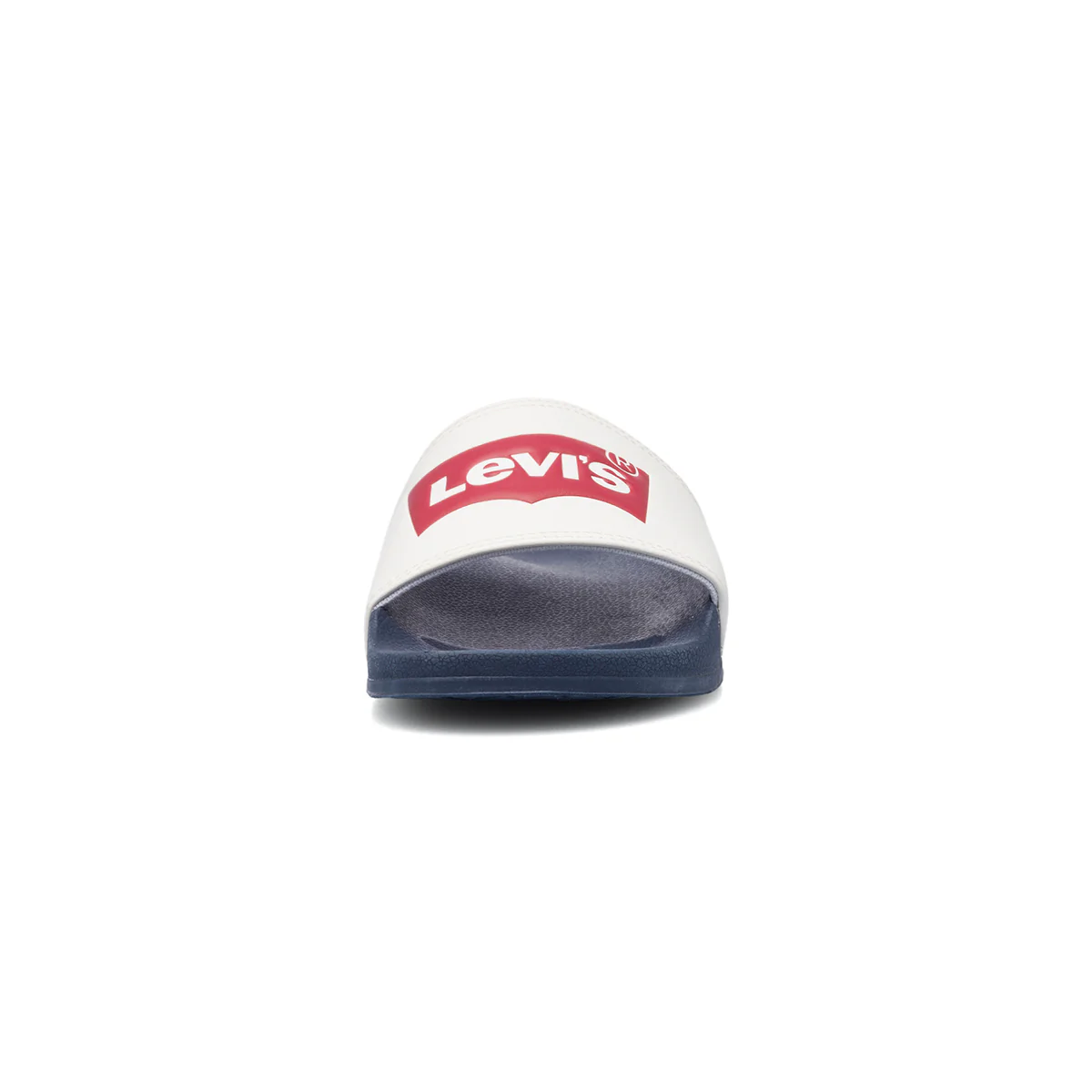 Ciabatte da uomo bianche e blu con maxi logo Levi's - Image 4