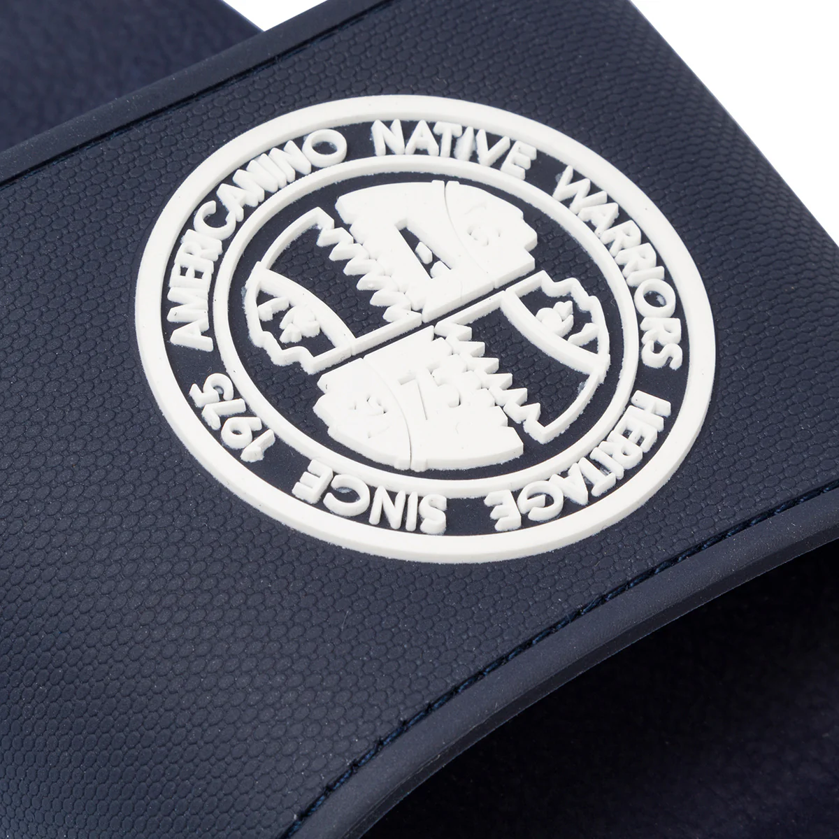 Ciabatte da uomo blu con fascia singola e logo Americanino - Image 6