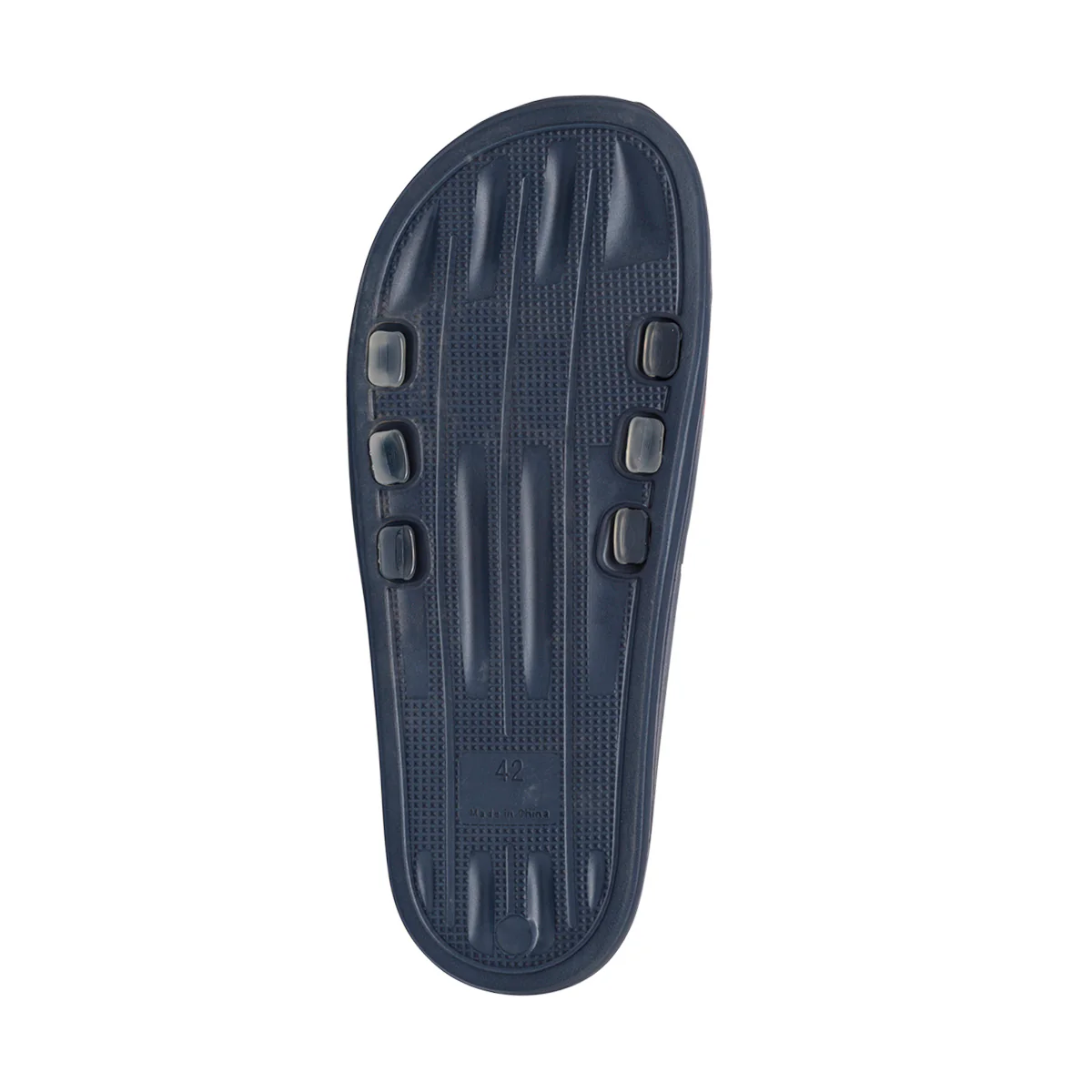 Ciabatte da uomo blu fascia singola con dettagli bianchi e rossi Nautica Jeans - Image 5