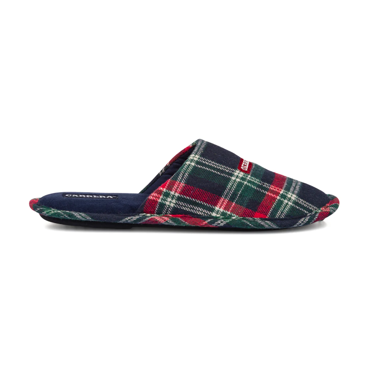 Pantofole da Uomo in tessuto a quadri rosse e blu Carrera Jeans - Image 3