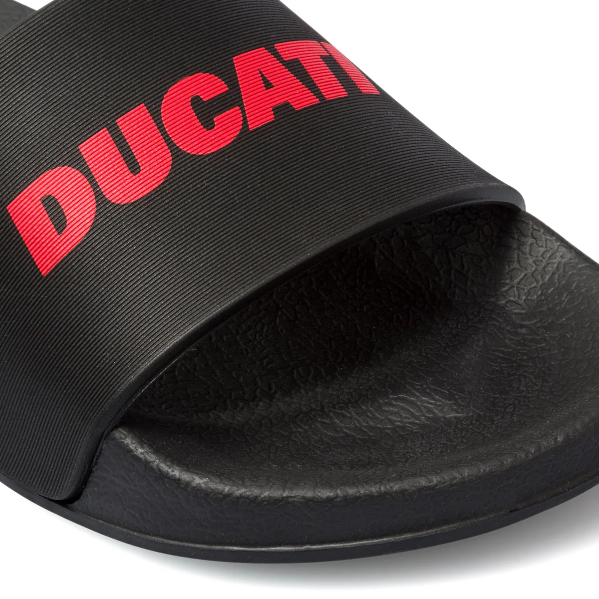 Ciabatte da uomo nere con logo a contrasto Ducati - Image 7