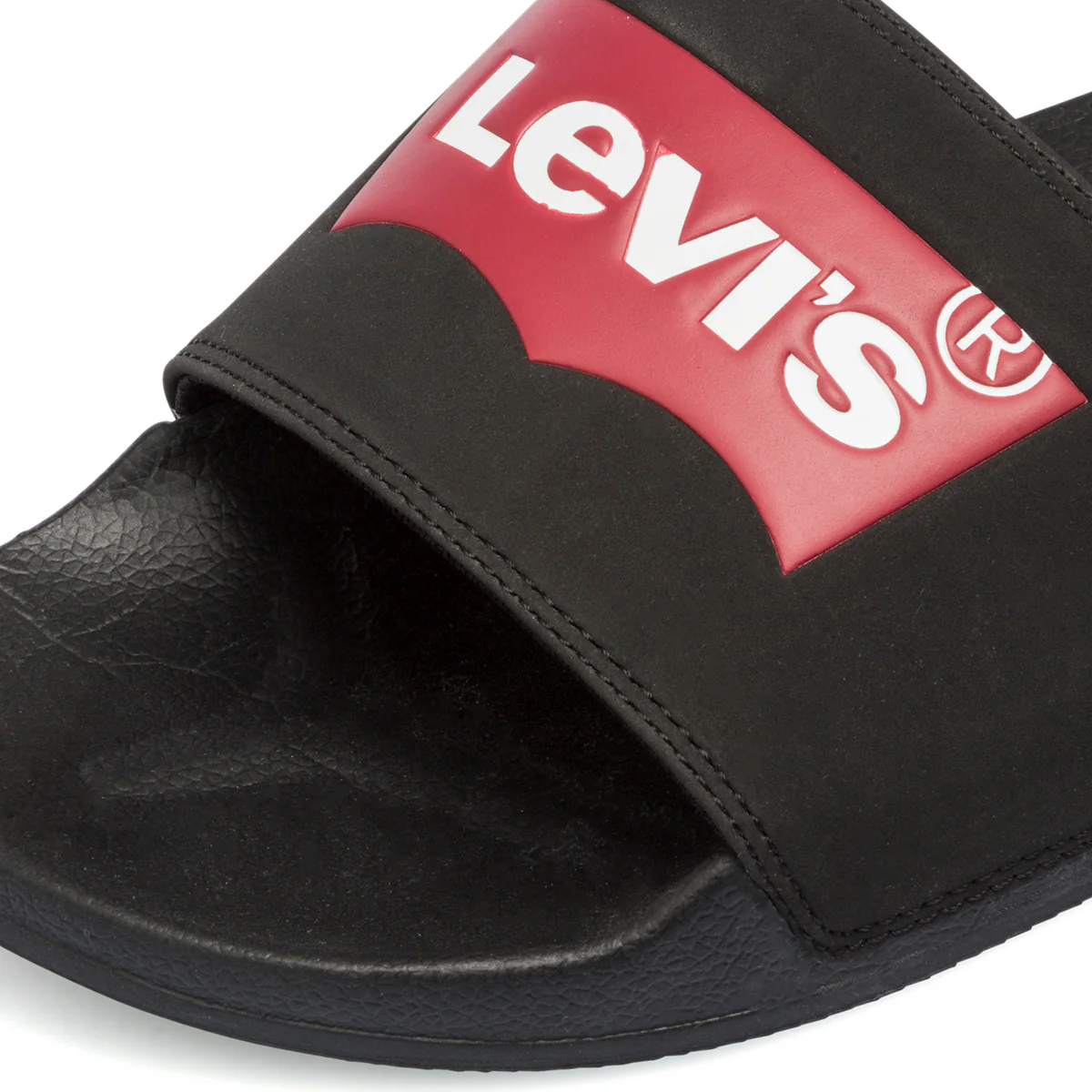 Ciabatte da uomo nere con maxi logo Levi's - Image 6