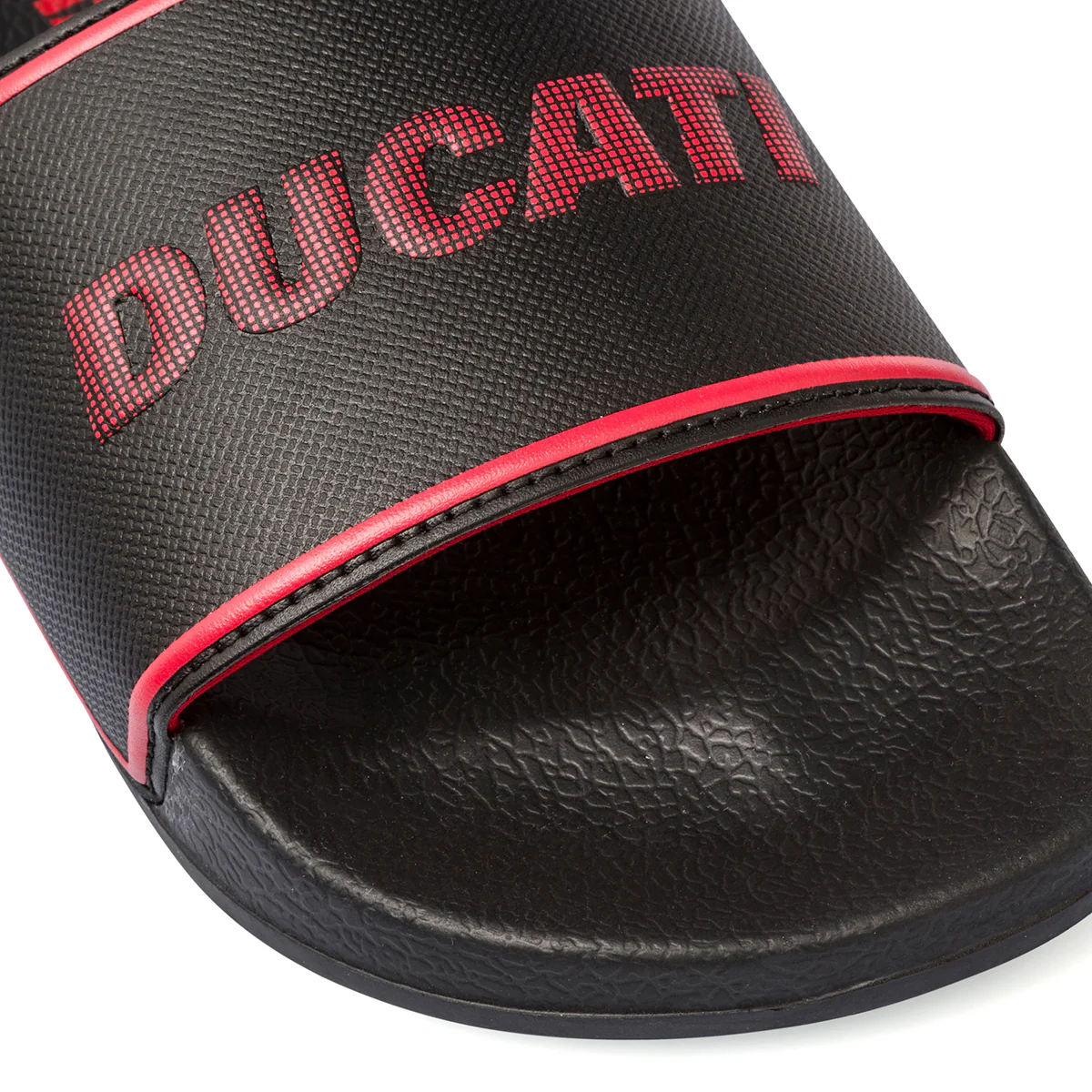 Ciabatte da uomo nere fascia singola con logo Ducati - Image 6