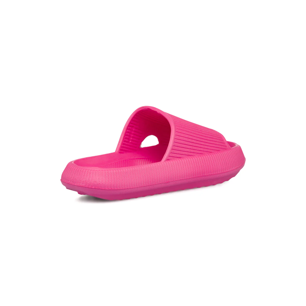 Ciabatte fucsia da Donna in gomma con fascia frontale e suola platform Jog - Image 3