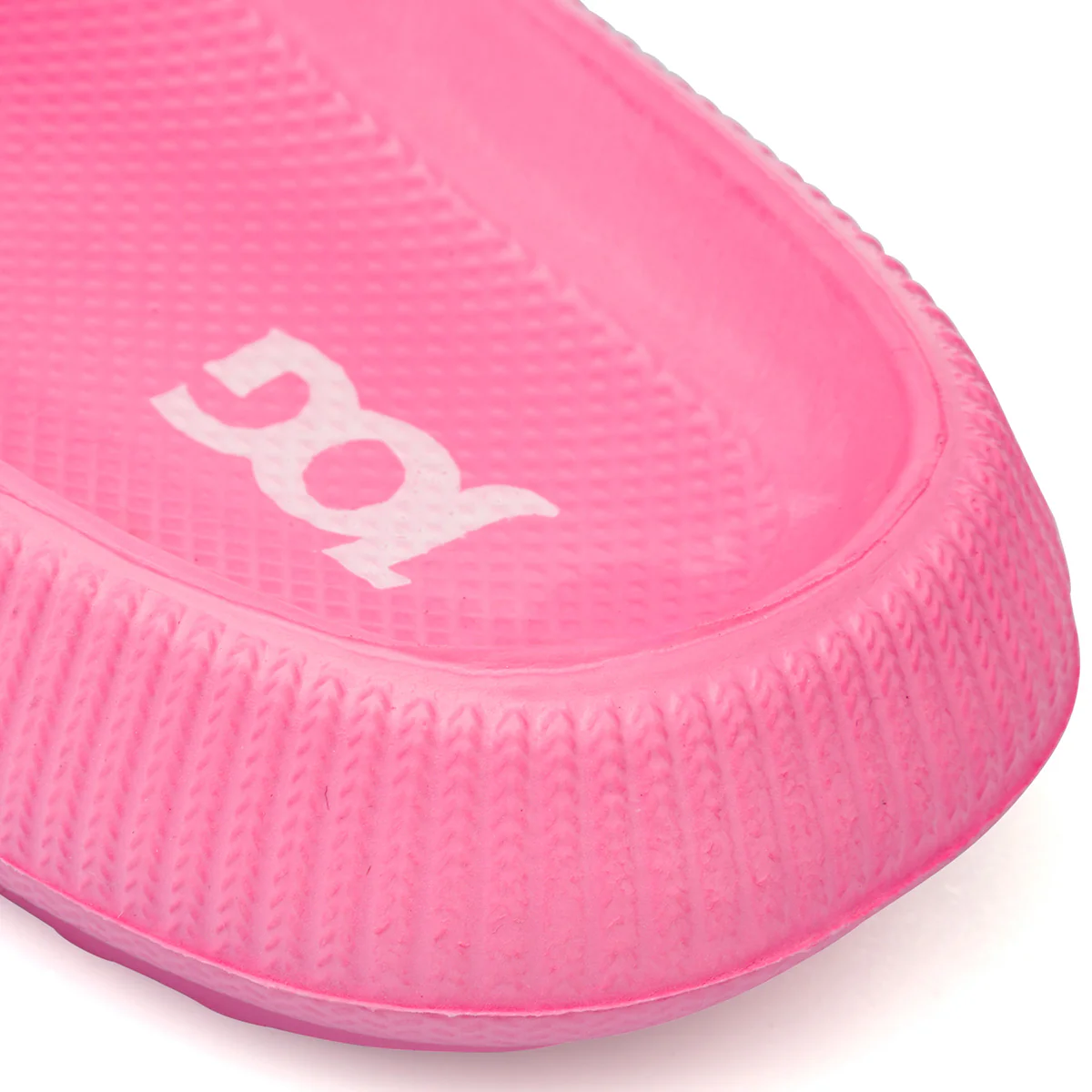 Ciabatte fucsia da Donna in gomma con fascia frontale e suola platform Jog - Image 4