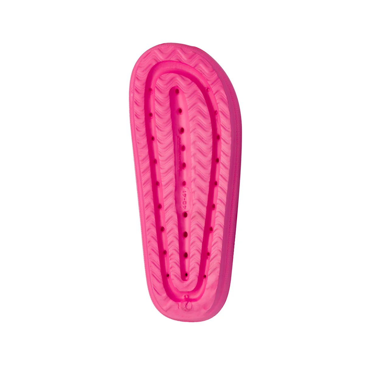 Ciabatte fucsia da Donna in gomma con fascia frontale e suola platform Jog - Image 6