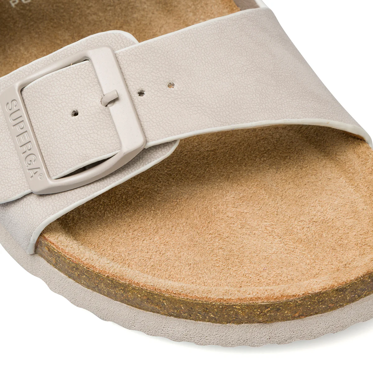 Ciabatte Grigie chiaro da Donna con doppia Fibbia Regolabile Superga - Image 6